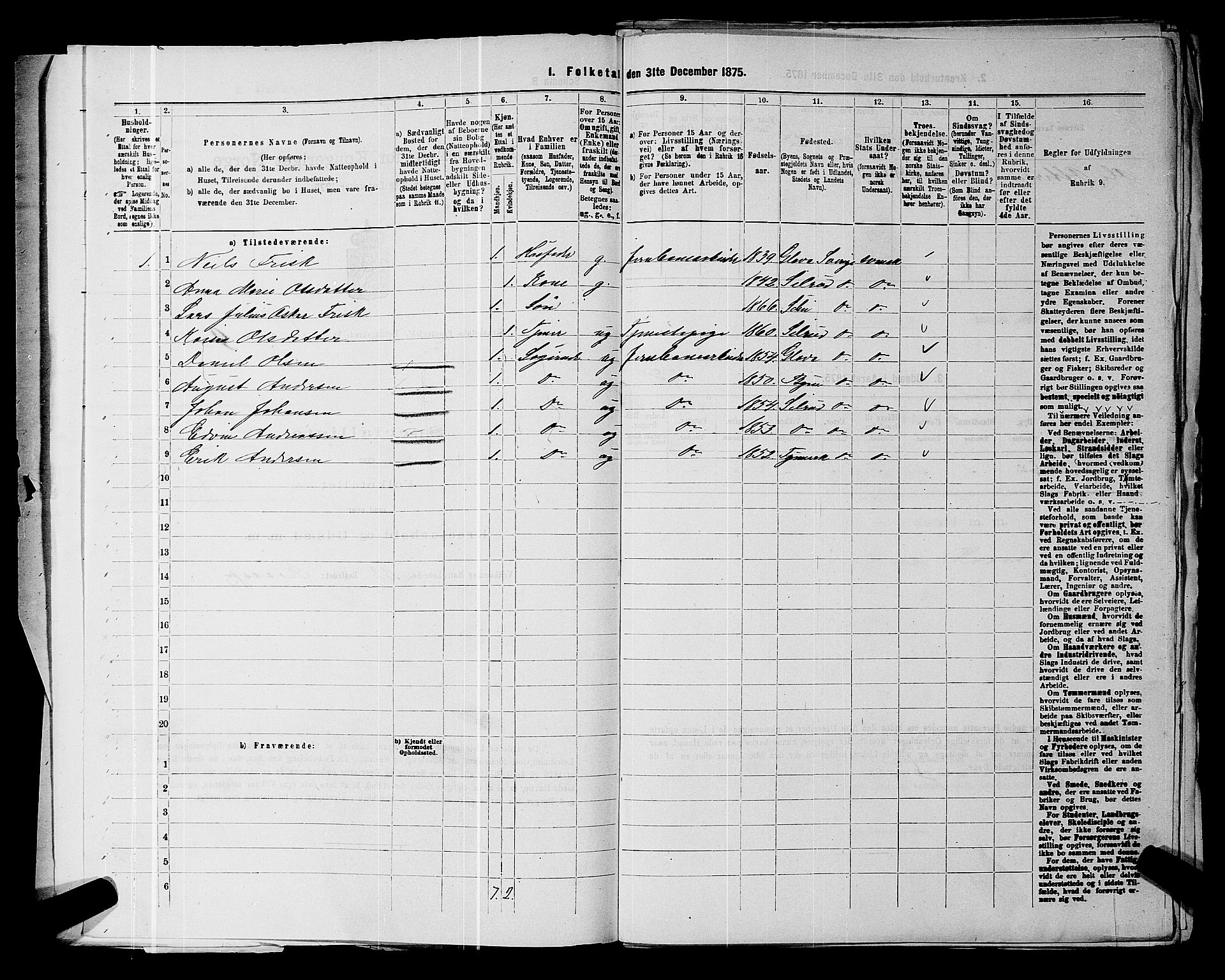 RA, Folketelling 1875 for 0212P Kråkstad prestegjeld, 1875, s. 33