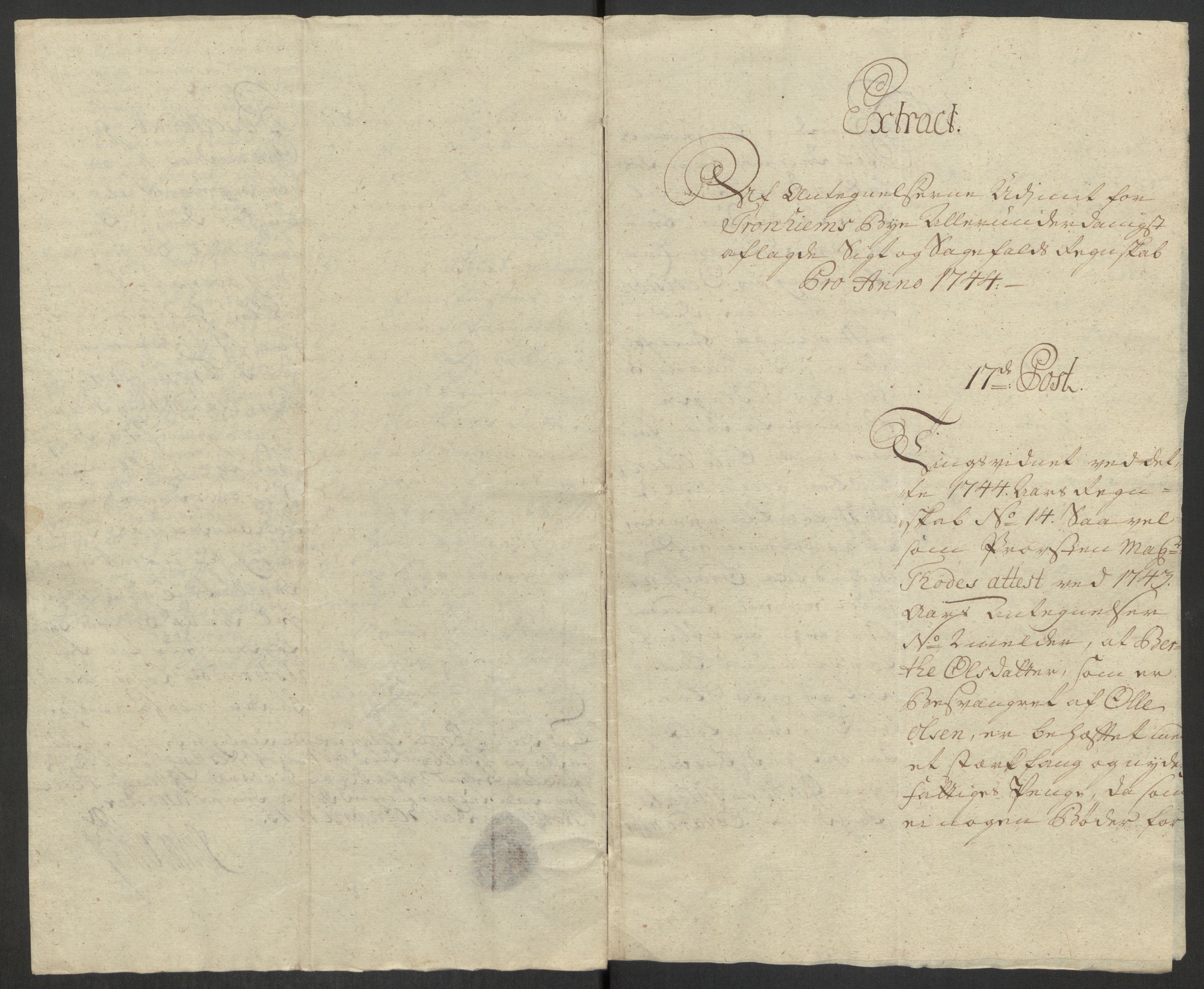 Rentekammeret inntil 1814, Reviderte regnskaper, Byregnskaper, RA/EA-4066/R/Rs/L0541: [S22] Sikt og sakefall, 1743-1746, s. 197