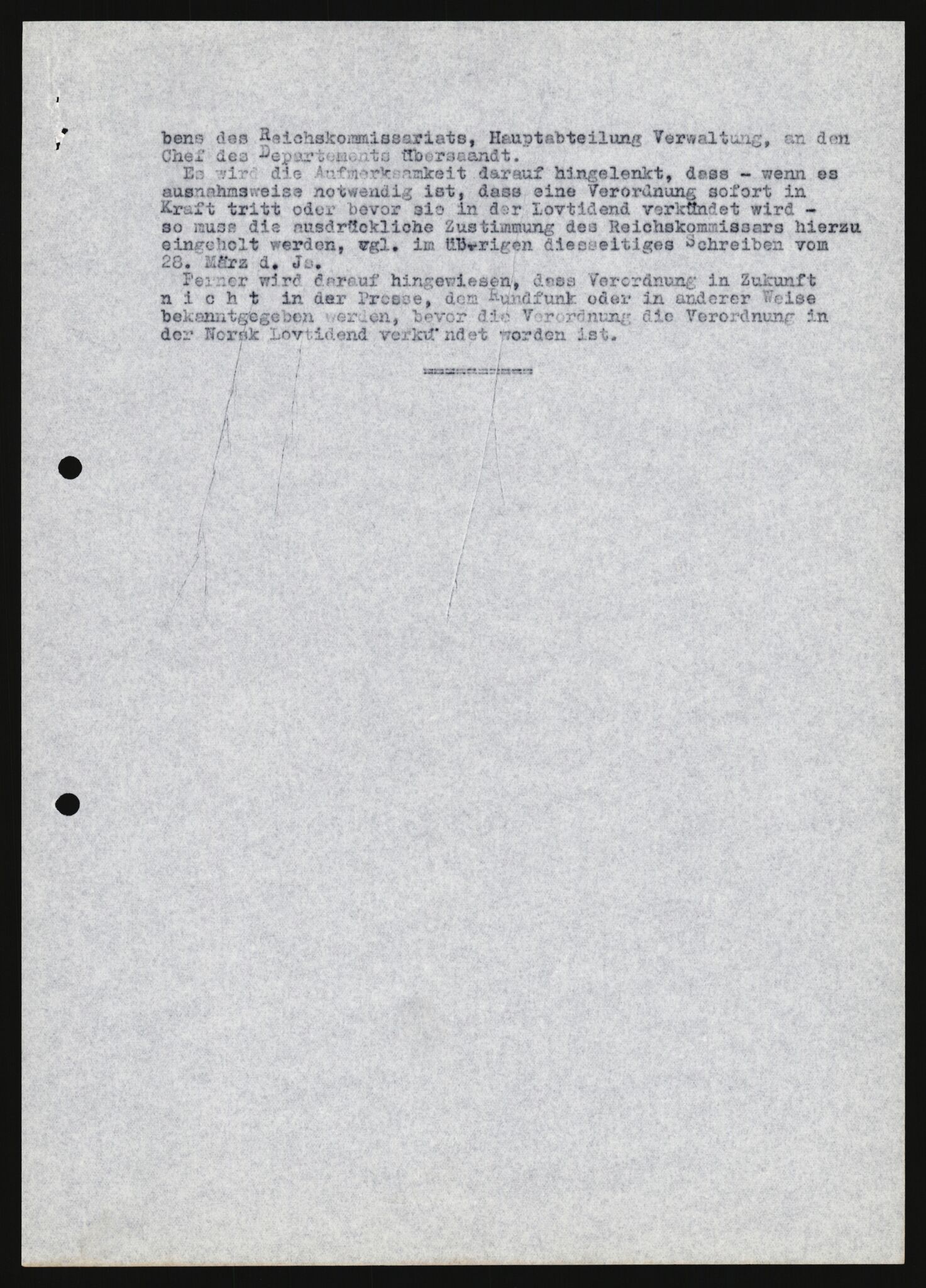 Forsvarets Overkommando. 2 kontor. Arkiv 11.4. Spredte tyske arkivsaker, AV/RA-RAFA-7031/D/Dar/Darb/L0013: Reichskommissariat - Hauptabteilung Vervaltung, 1917-1942, s. 1035
