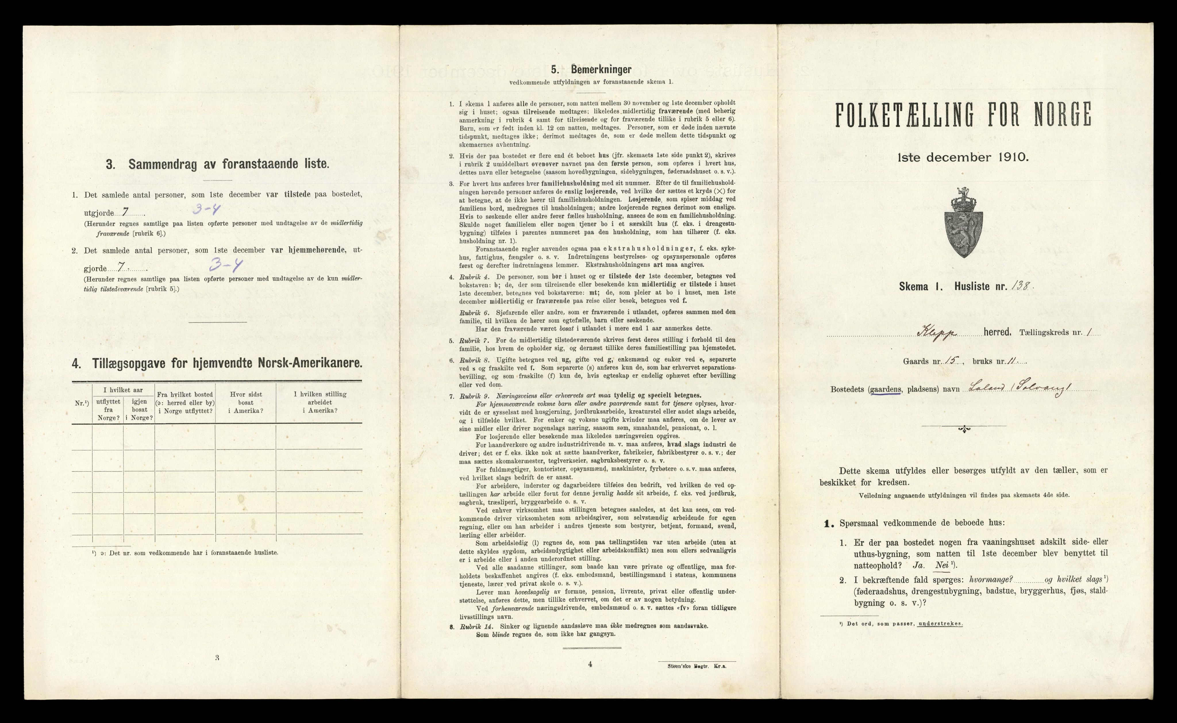 RA, Folketelling 1910 for 1120 Klepp herred, 1910, s. 313