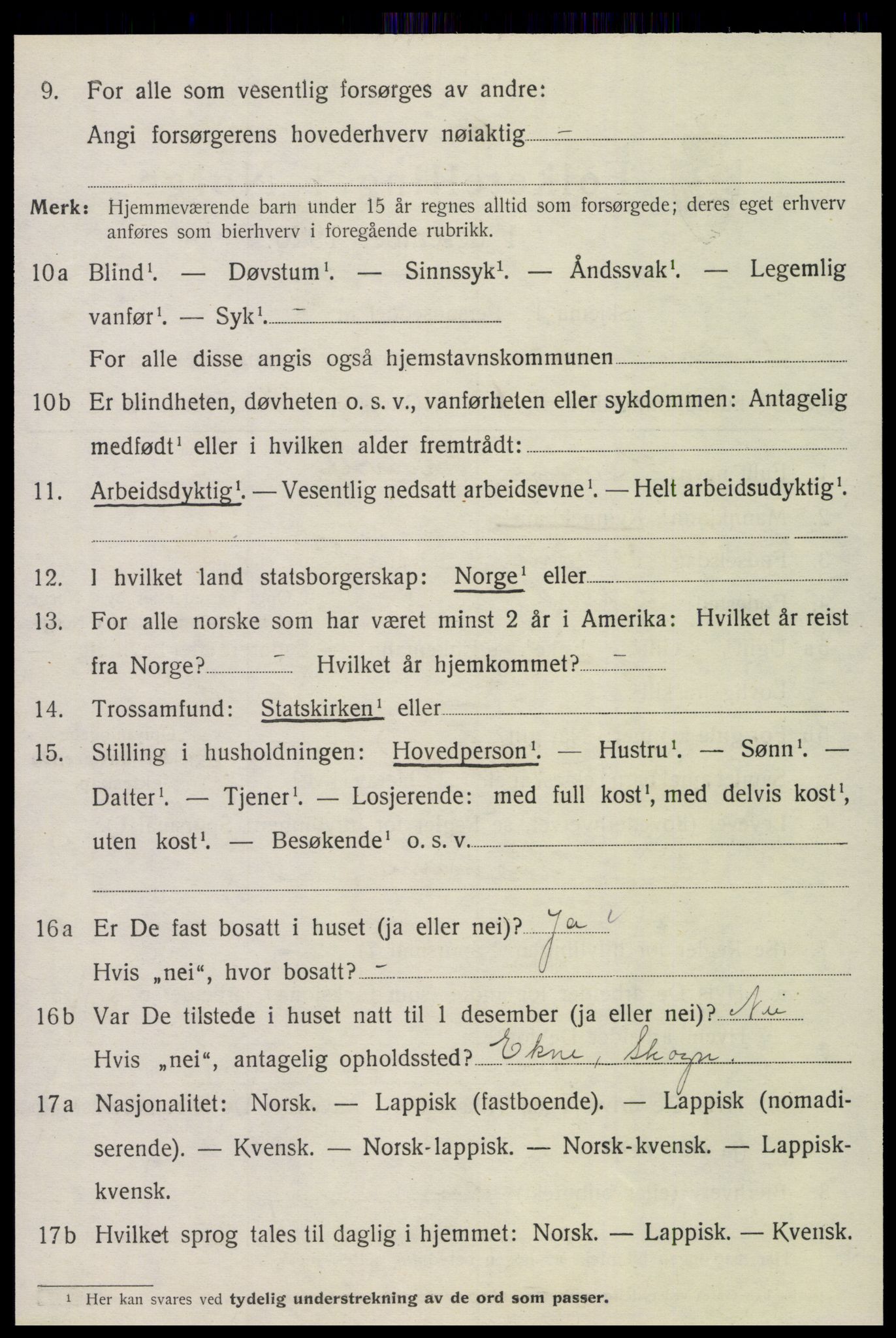 SAT, Folketelling 1920 for 1718 Leksvik herred, 1920, s. 3505