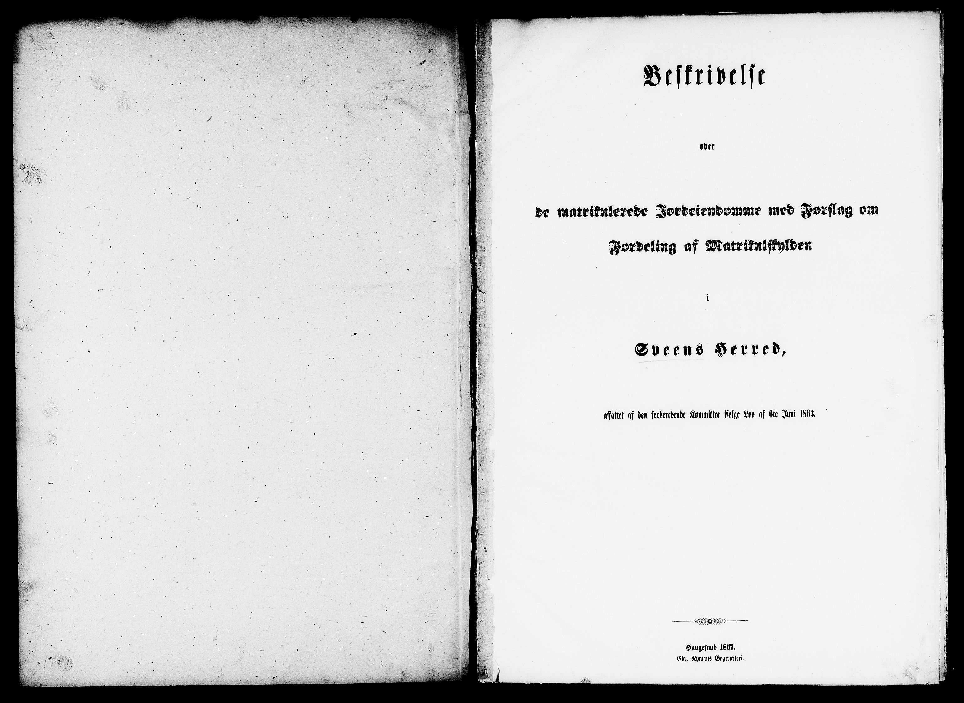 Matrikkelrevisjonen av 1863, RA/S-1530/F/Fe/L0227: Sveio (Vikebygd), 1863