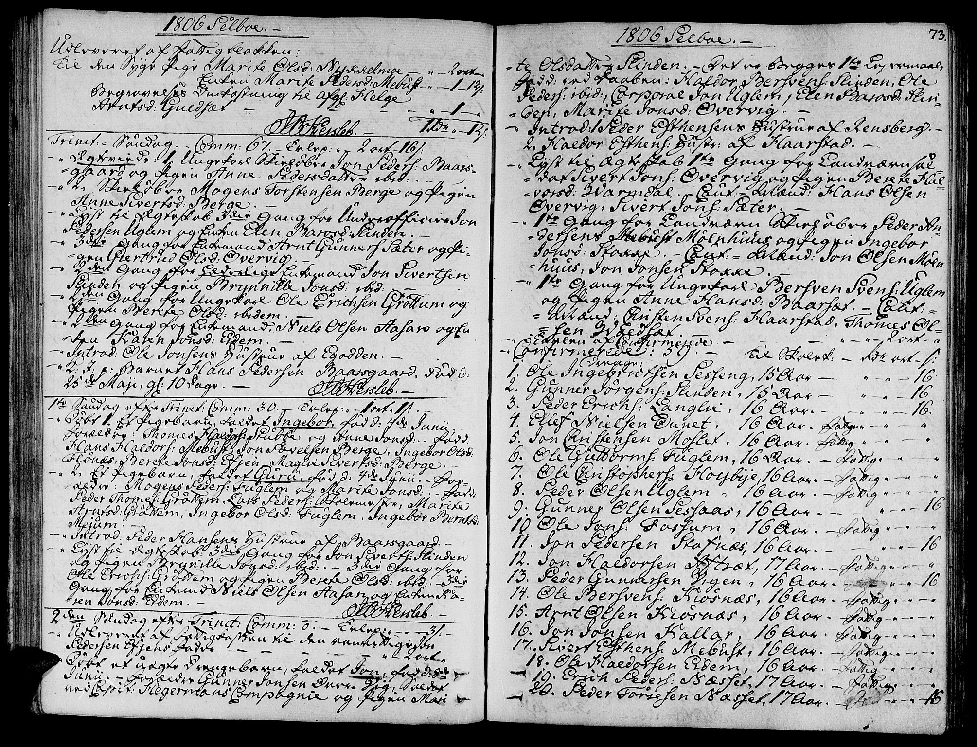 Ministerialprotokoller, klokkerbøker og fødselsregistre - Sør-Trøndelag, AV/SAT-A-1456/695/L1140: Ministerialbok nr. 695A03, 1801-1815, s. 73