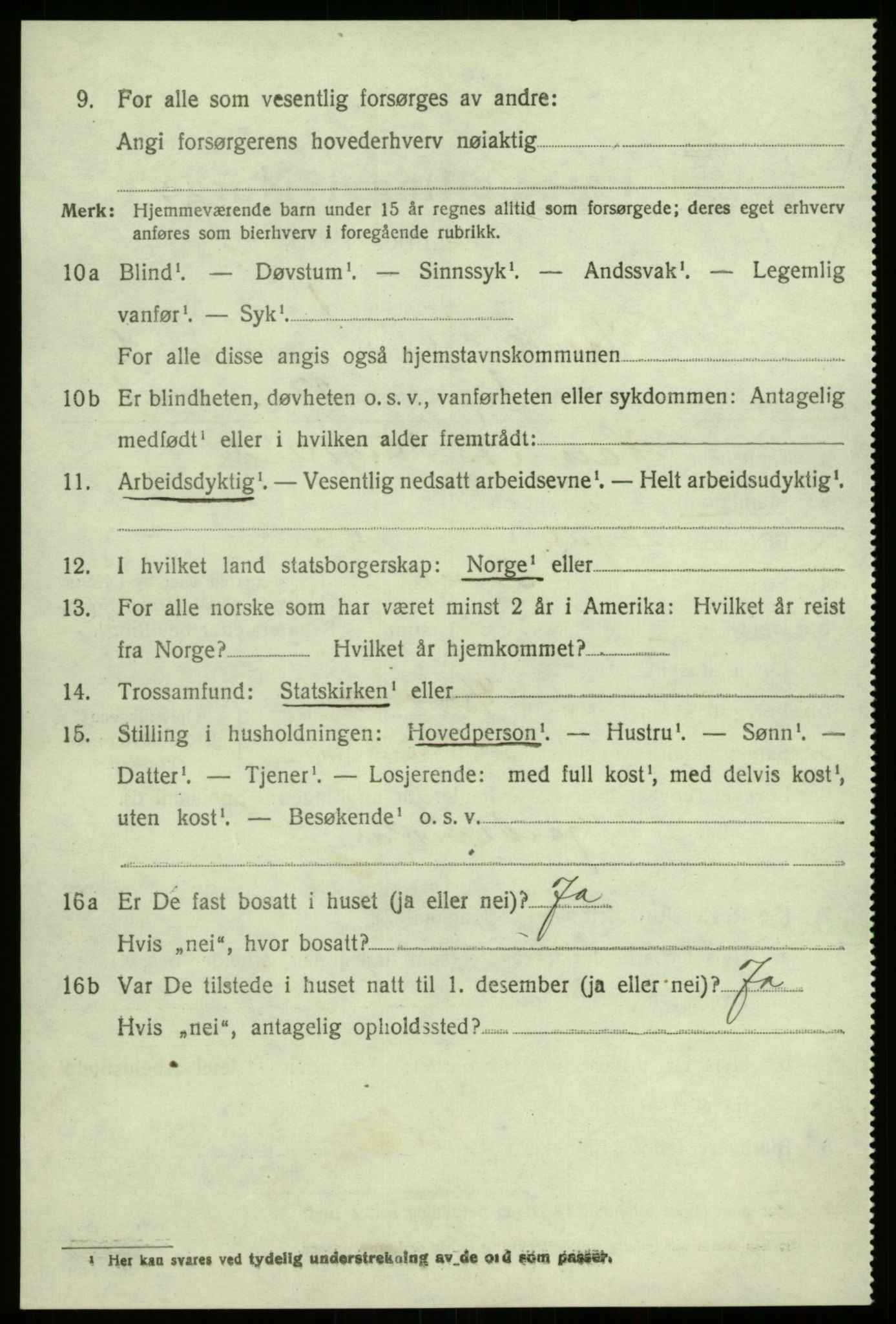SAB, Folketelling 1920 for 1415 Lavik herred, 1920, s. 1331