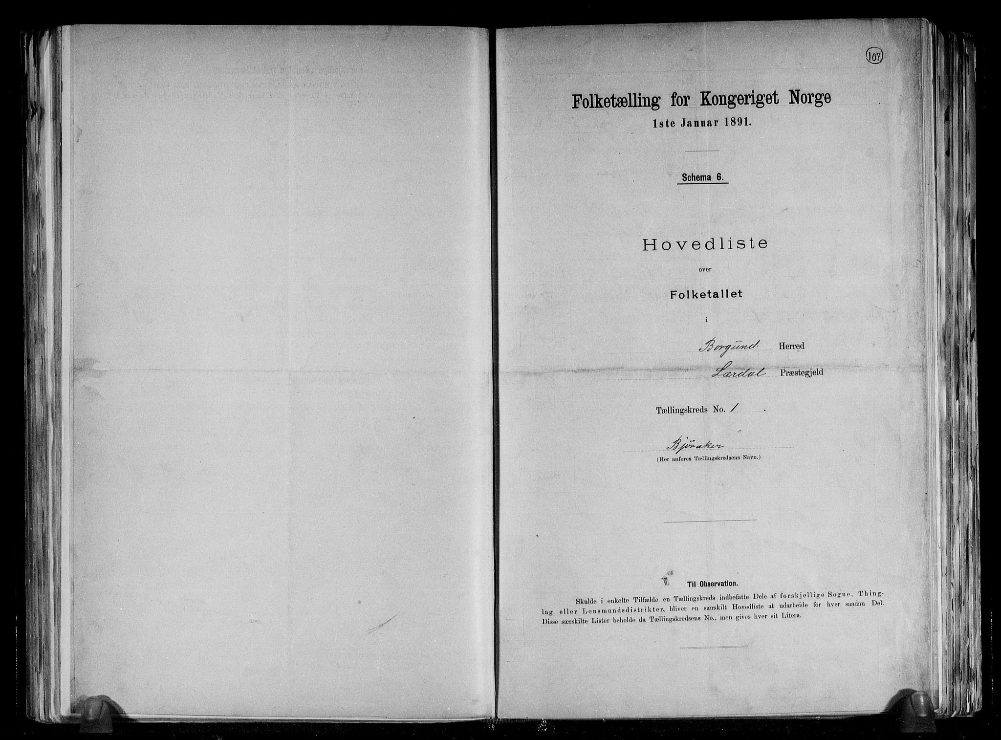 RA, Folketelling 1891 for 1423 Borgund herred, 1891, s. 4