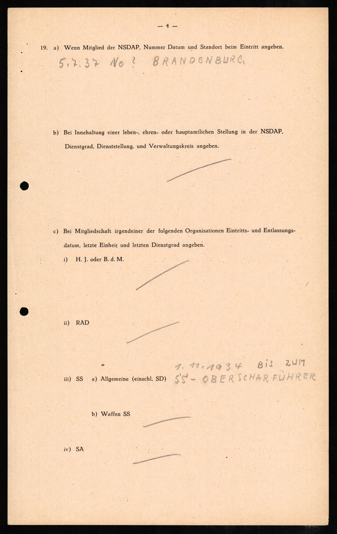 Forsvaret, Forsvarets overkommando II, AV/RA-RAFA-3915/D/Db/L0006: CI Questionaires. Tyske okkupasjonsstyrker i Norge. Tyskere., 1945-1946, s. 276