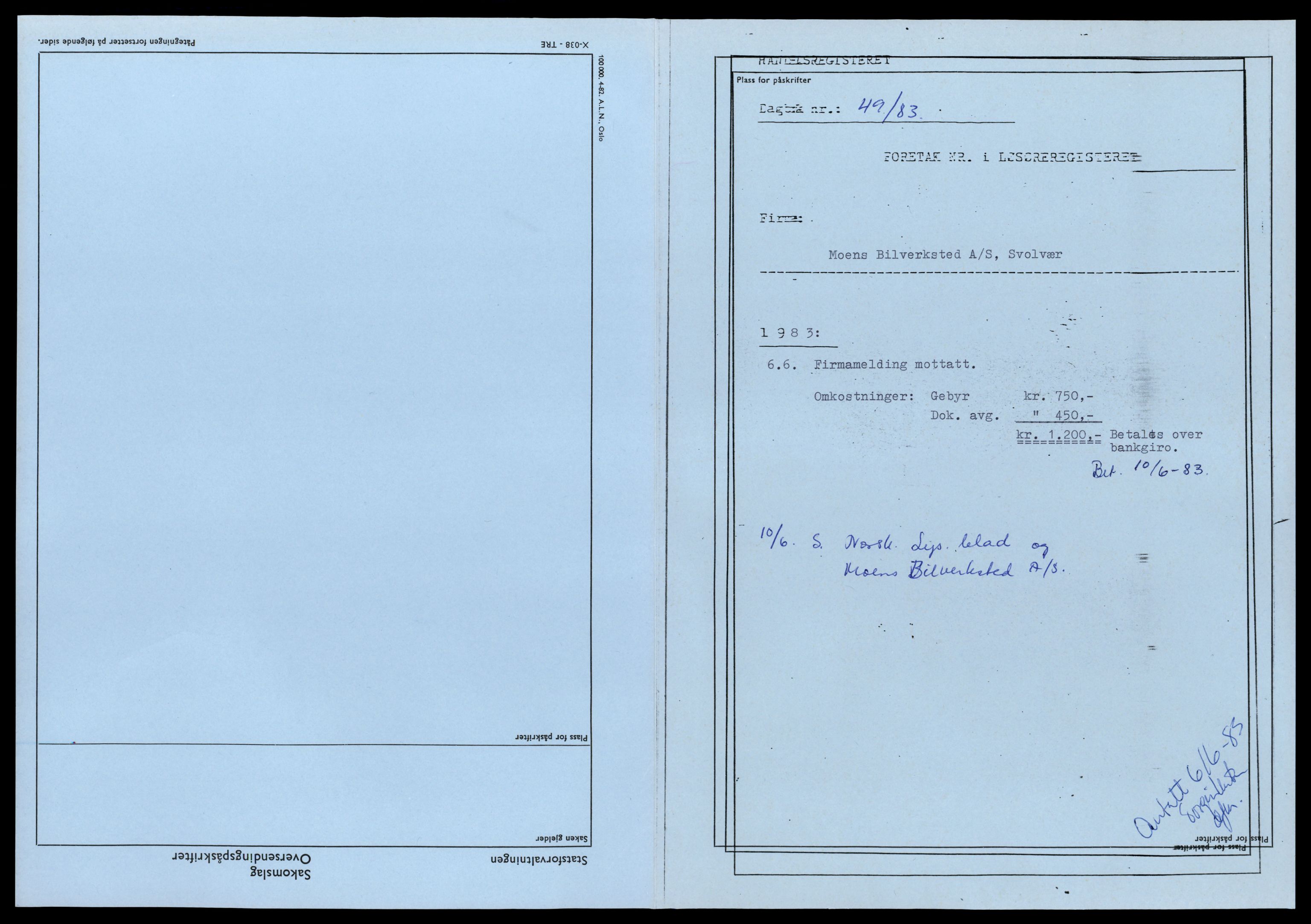 Lofoten sorenskriveri, SAT/A-0017/2/J/Jd/Jdc/L0015: Bilag, M-N, 1944-1990, s. 1