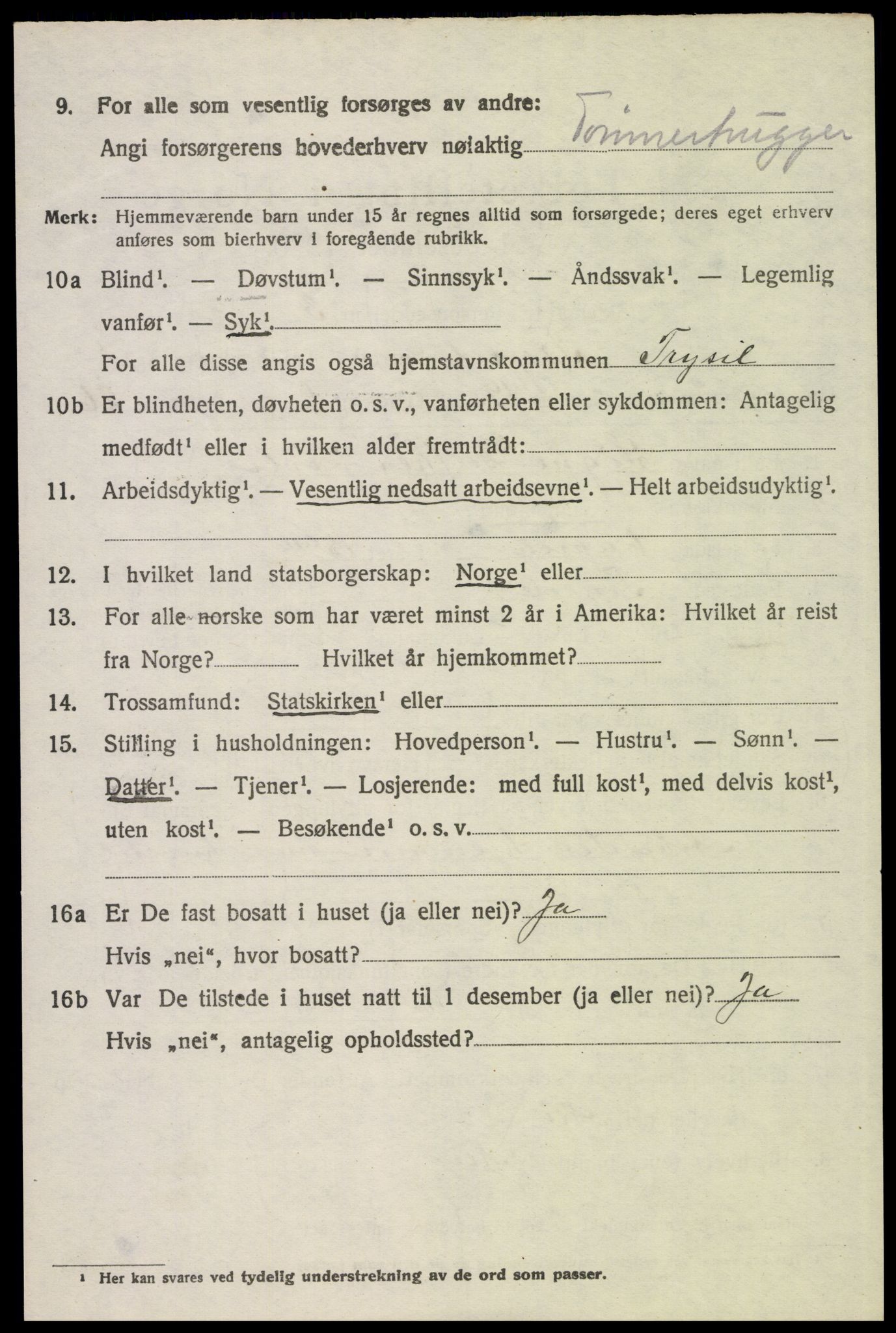 SAH, Folketelling 1920 for 0428 Trysil herred, 1920, s. 2780