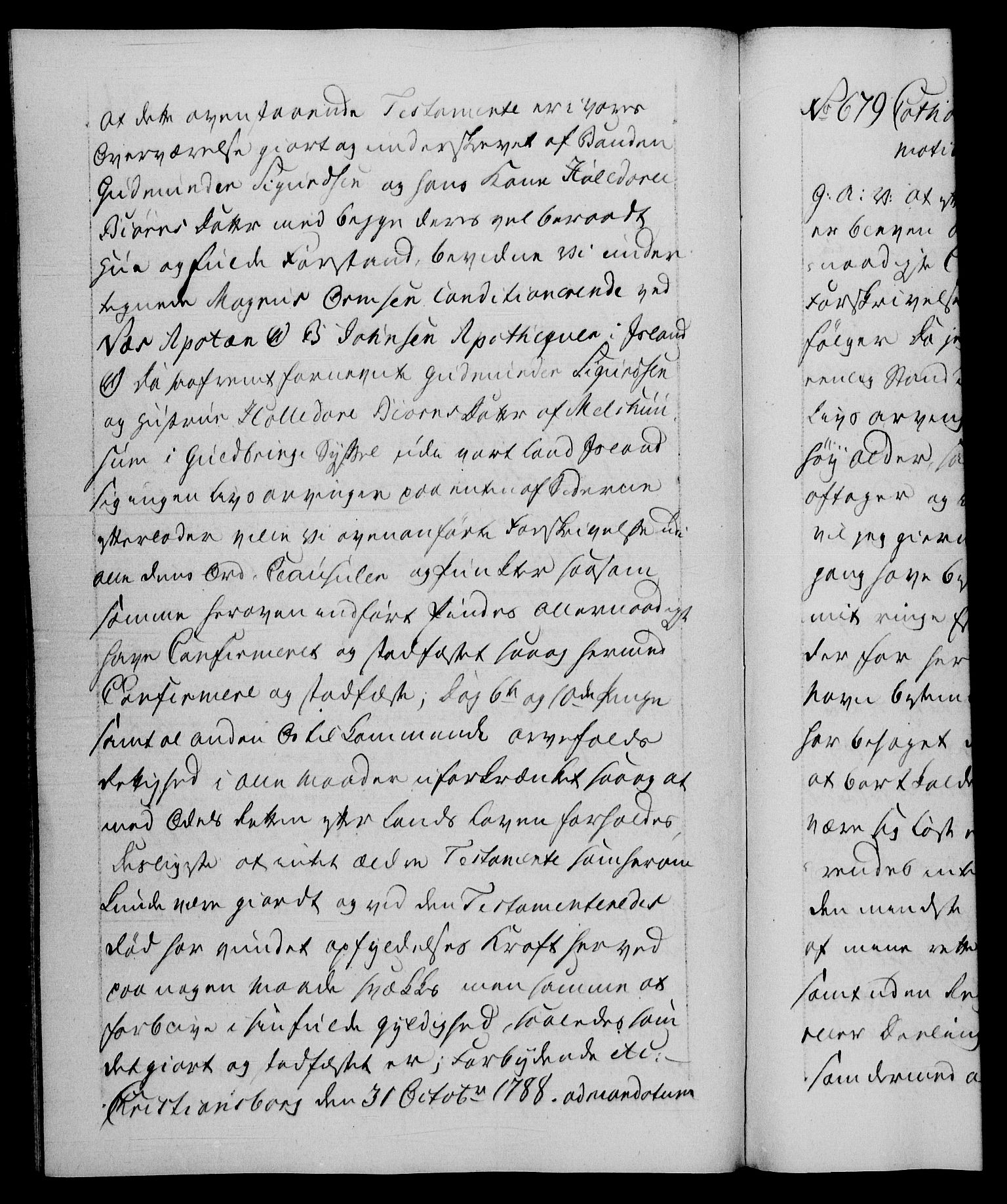 Danske Kanselli 1572-1799, AV/RA-EA-3023/F/Fc/Fca/Fcaa/L0052: Norske registre, 1788-1789, s. 341b