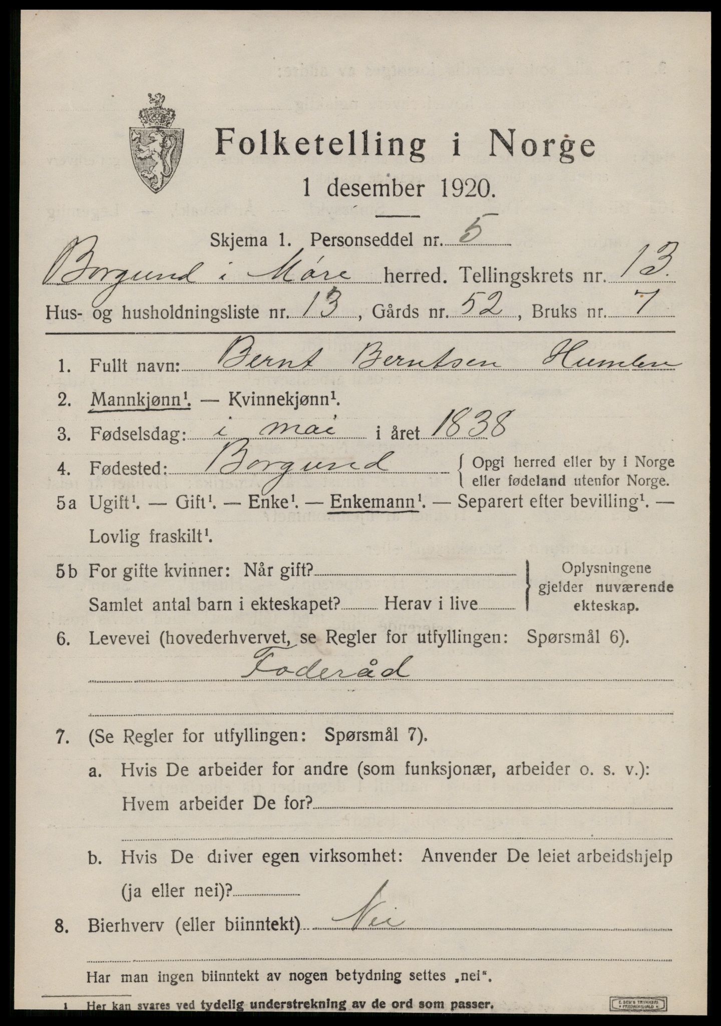 SAT, Folketelling 1920 for 1531 Borgund herred, 1920, s. 10954
