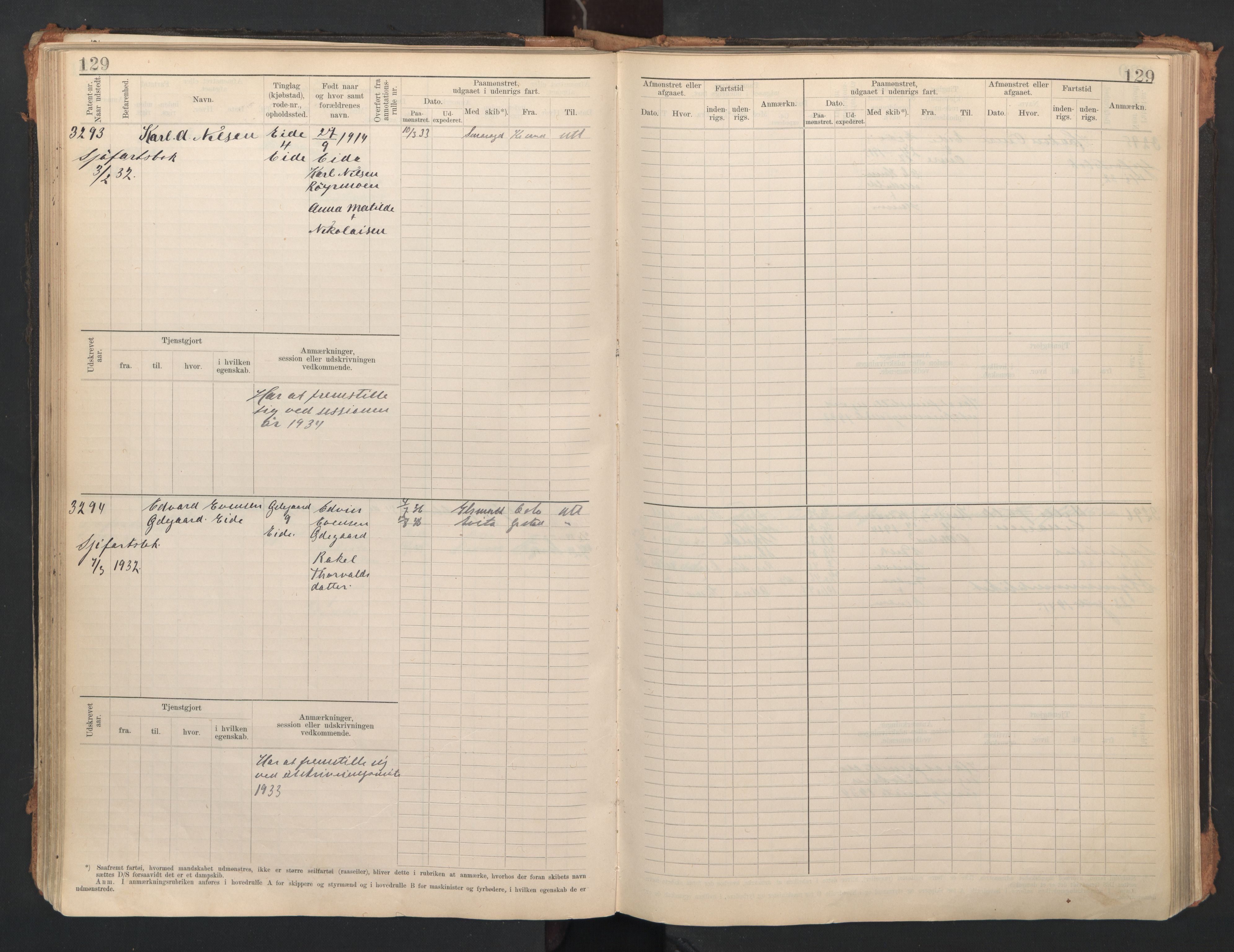 Lillesand mønstringskrets, SAK/2031-0014/F/Fb/L0006: Hovedrulle A nr 3049-3634, W-15, 1913-1946, s. 135