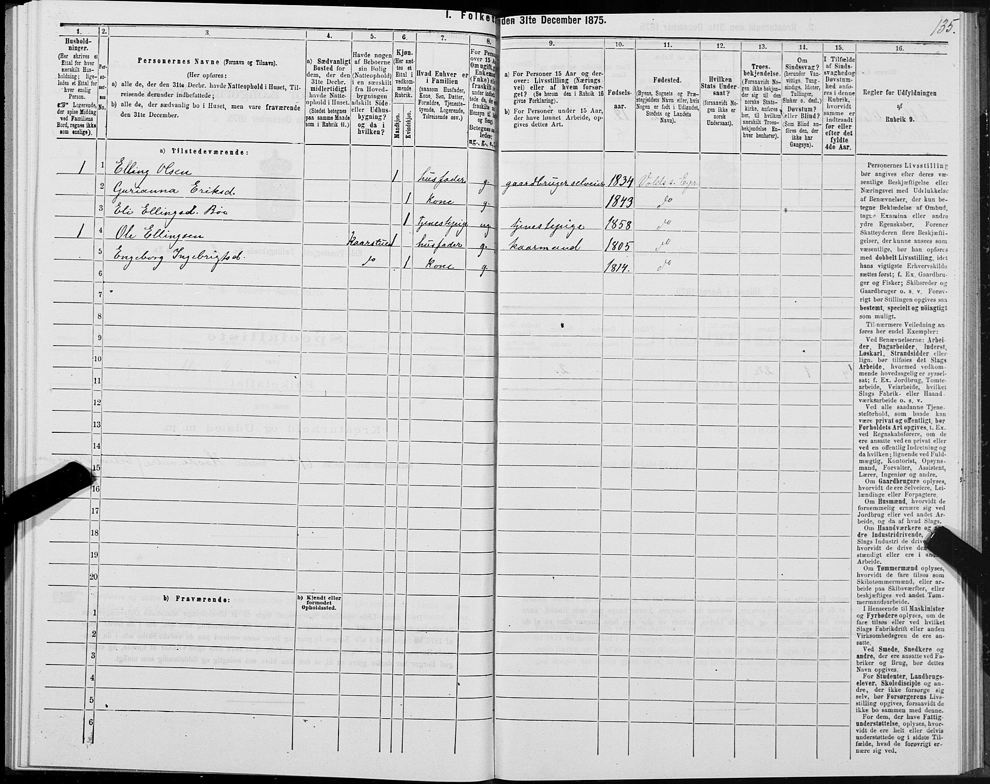 SAT, Folketelling 1875 for 1538P Eid prestegjeld, 1875, s. 1135