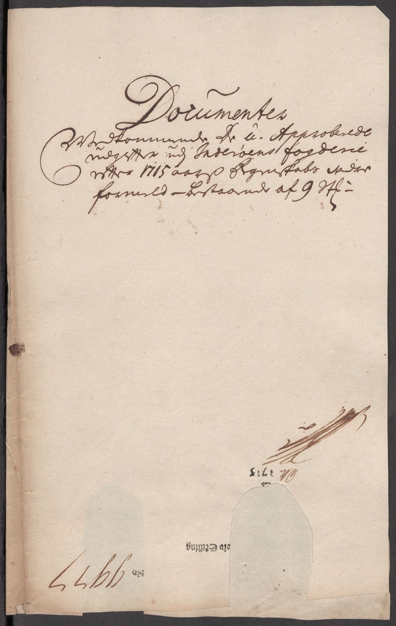 Rentekammeret inntil 1814, Reviderte regnskaper, Fogderegnskap, RA/EA-4092/R63/L4323: Fogderegnskap Inderøy, 1715, s. 391