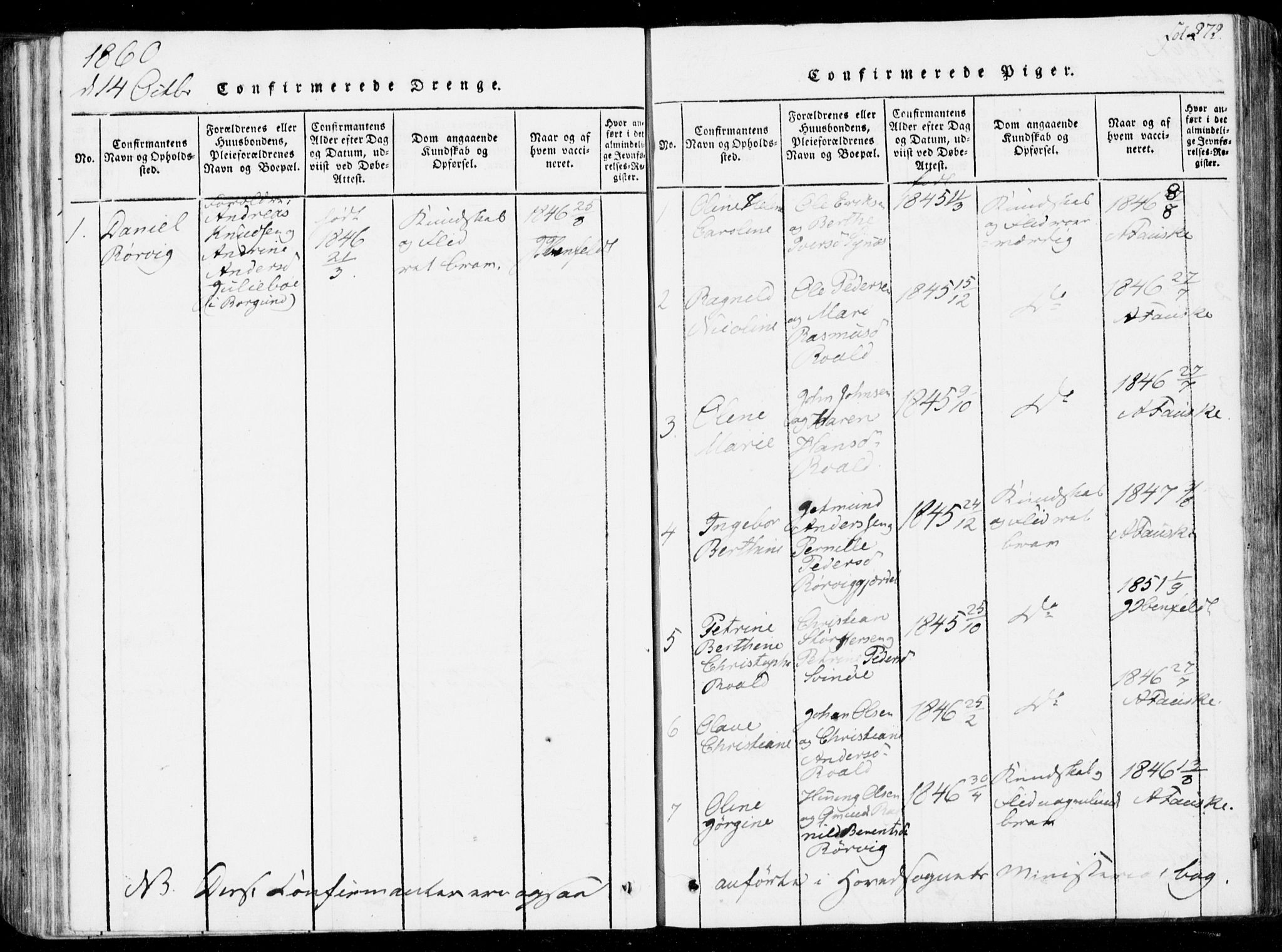 Ministerialprotokoller, klokkerbøker og fødselsregistre - Møre og Romsdal, AV/SAT-A-1454/537/L0517: Ministerialbok nr. 537A01, 1818-1862, s. 272