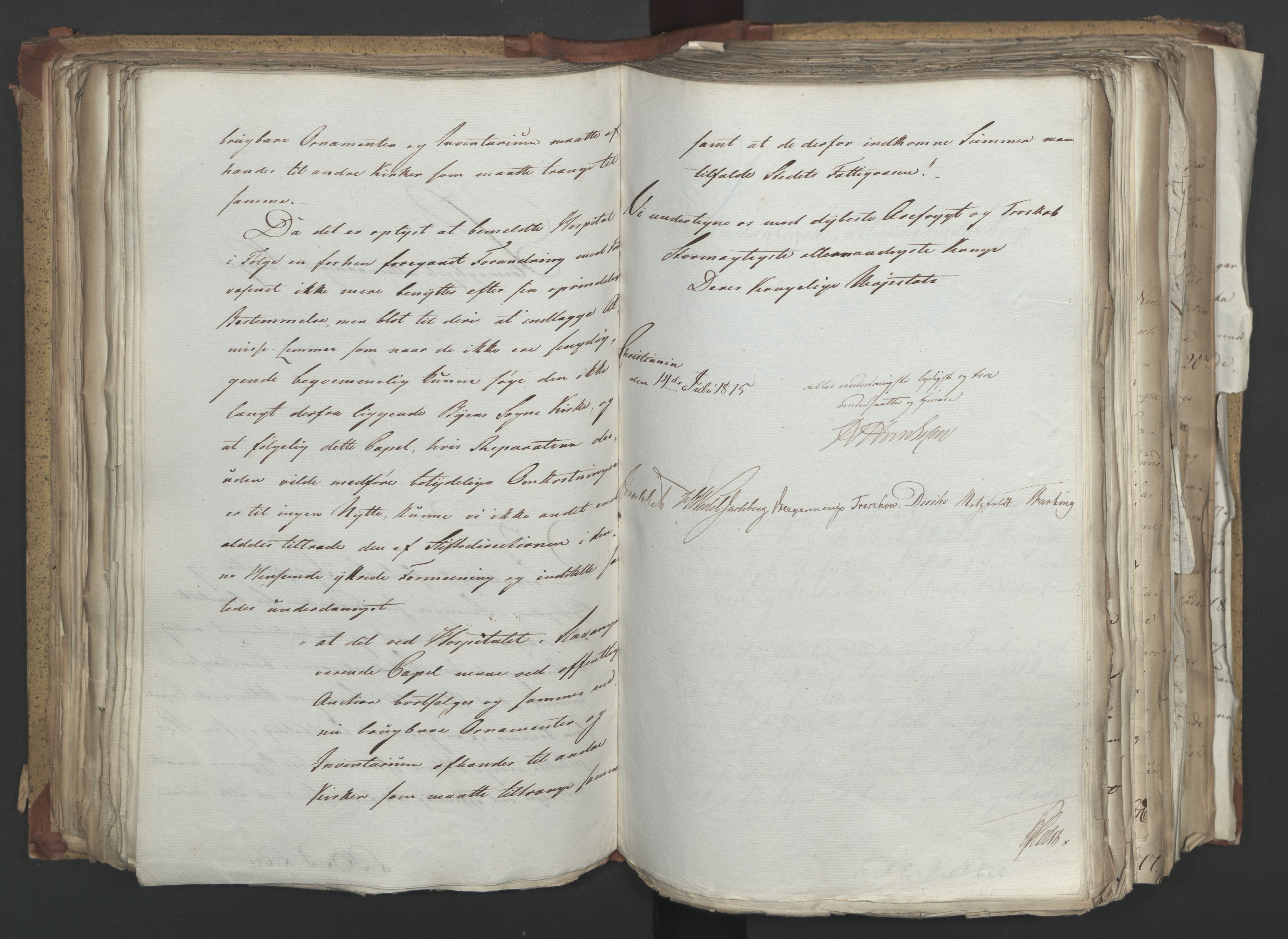 Statsrådsavdelingen i Stockholm, AV/RA-S-1003/D/Da/L0003: Regjeringsinnstillinger nr. 519-787, 1815, s. 212