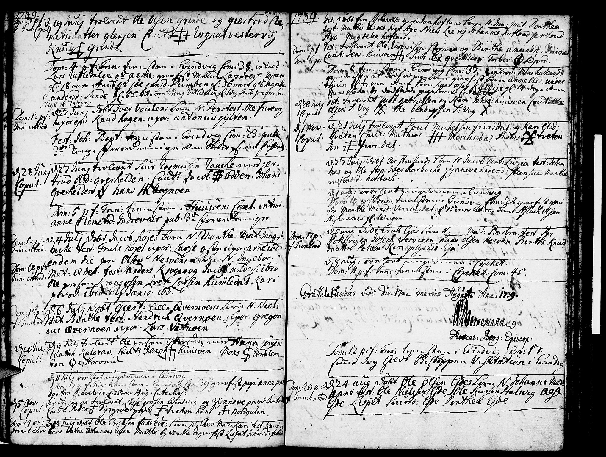 Gulen sokneprestembete, AV/SAB-A-80201/H/Haa/Haaa/L0011: Ministerialbok nr. A 11, 1736-1749, s. 21