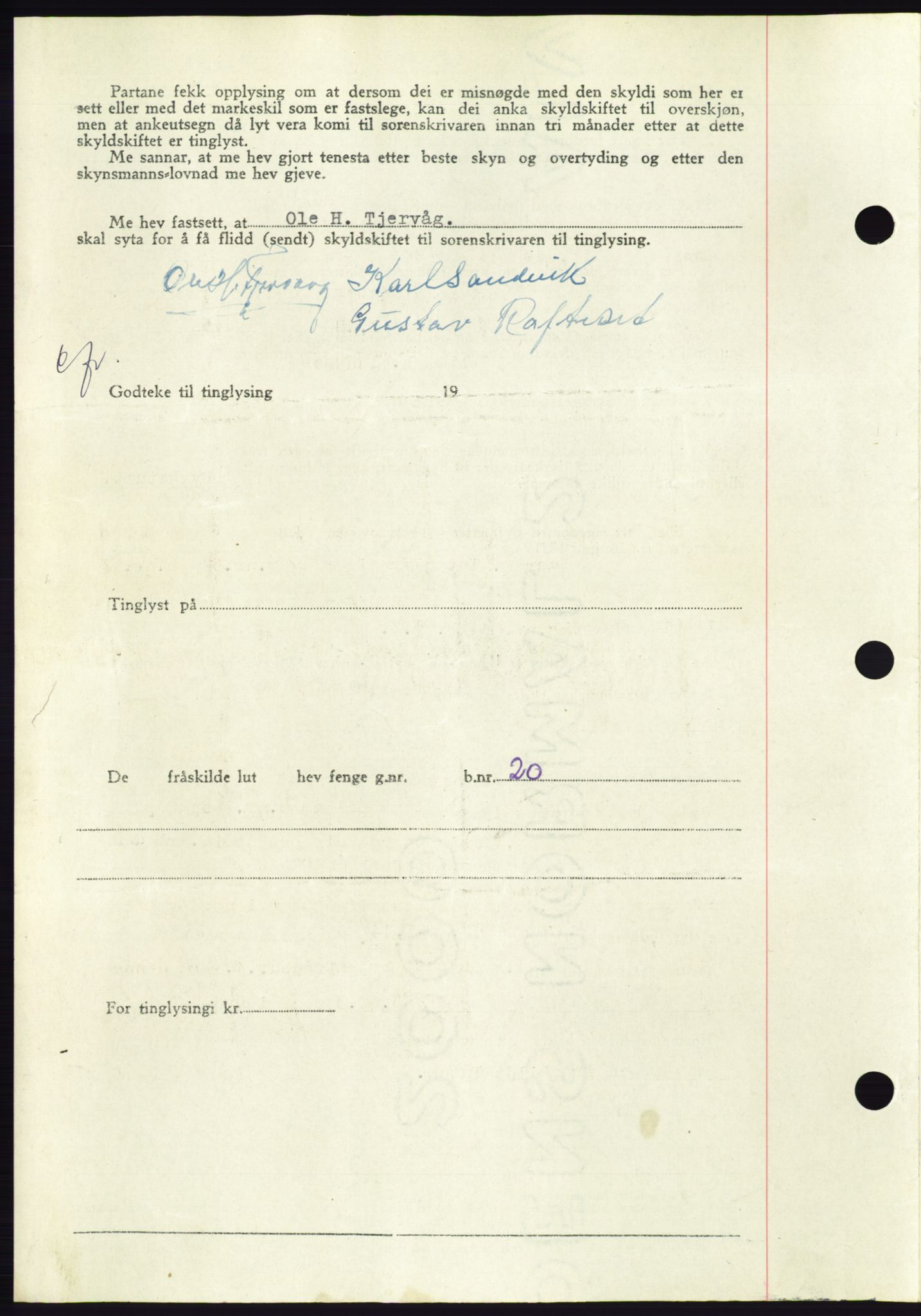 Søre Sunnmøre sorenskriveri, AV/SAT-A-4122/1/2/2C/L0082: Pantebok nr. 8A, 1948-1948, Dagboknr: 637/1948