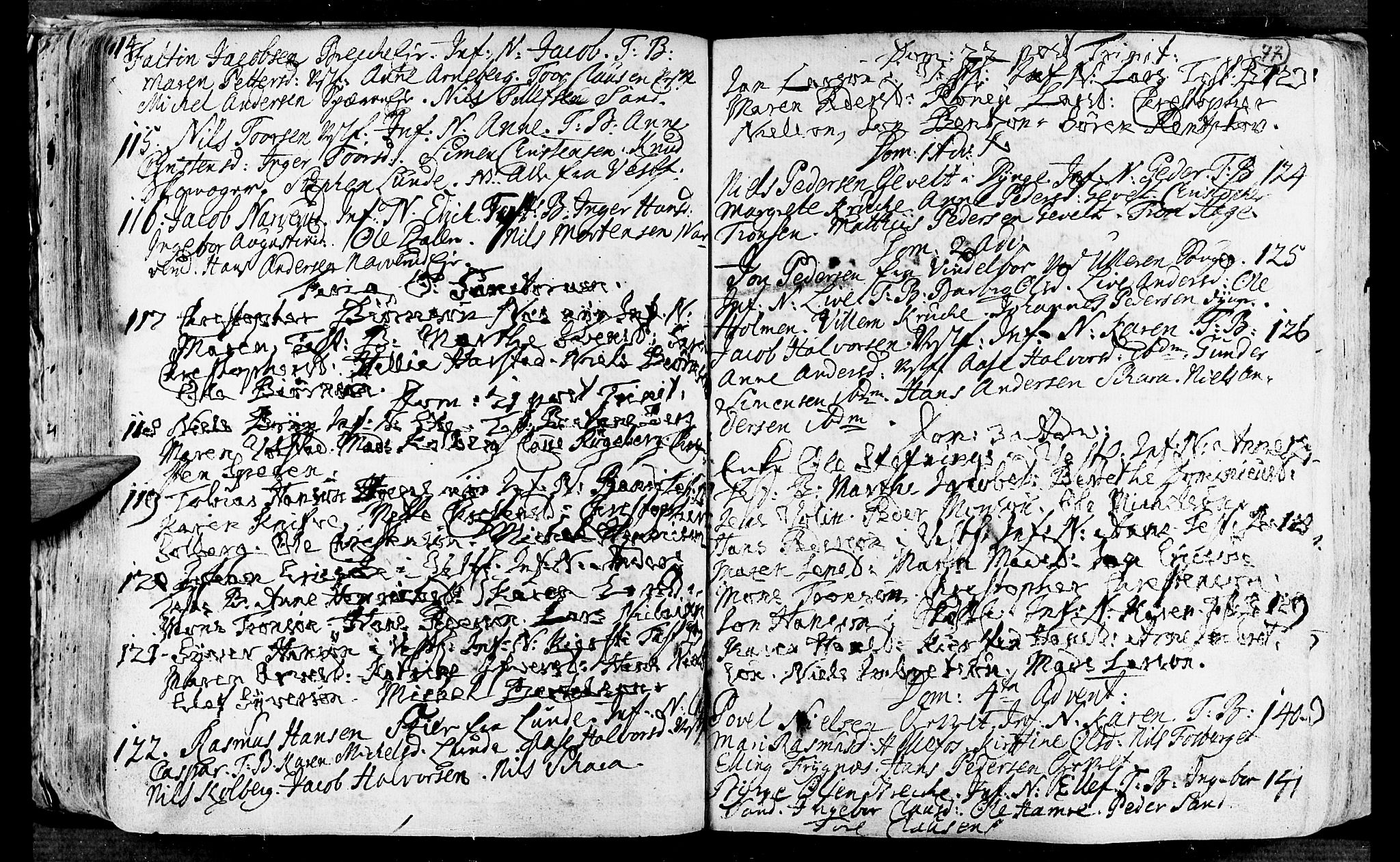 Eiker kirkebøker, AV/SAKO-A-4/F/Fa/L0003: Ministerialbok nr. I 3, 1724-1753, s. 77