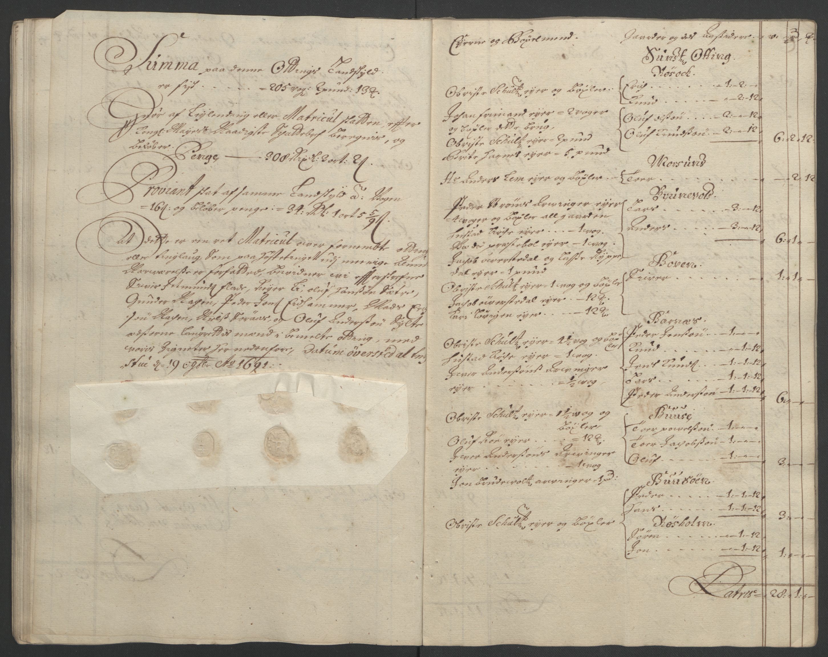 Rentekammeret inntil 1814, Reviderte regnskaper, Fogderegnskap, AV/RA-EA-4092/R55/L3649: Fogderegnskap Romsdal, 1690-1691, s. 235