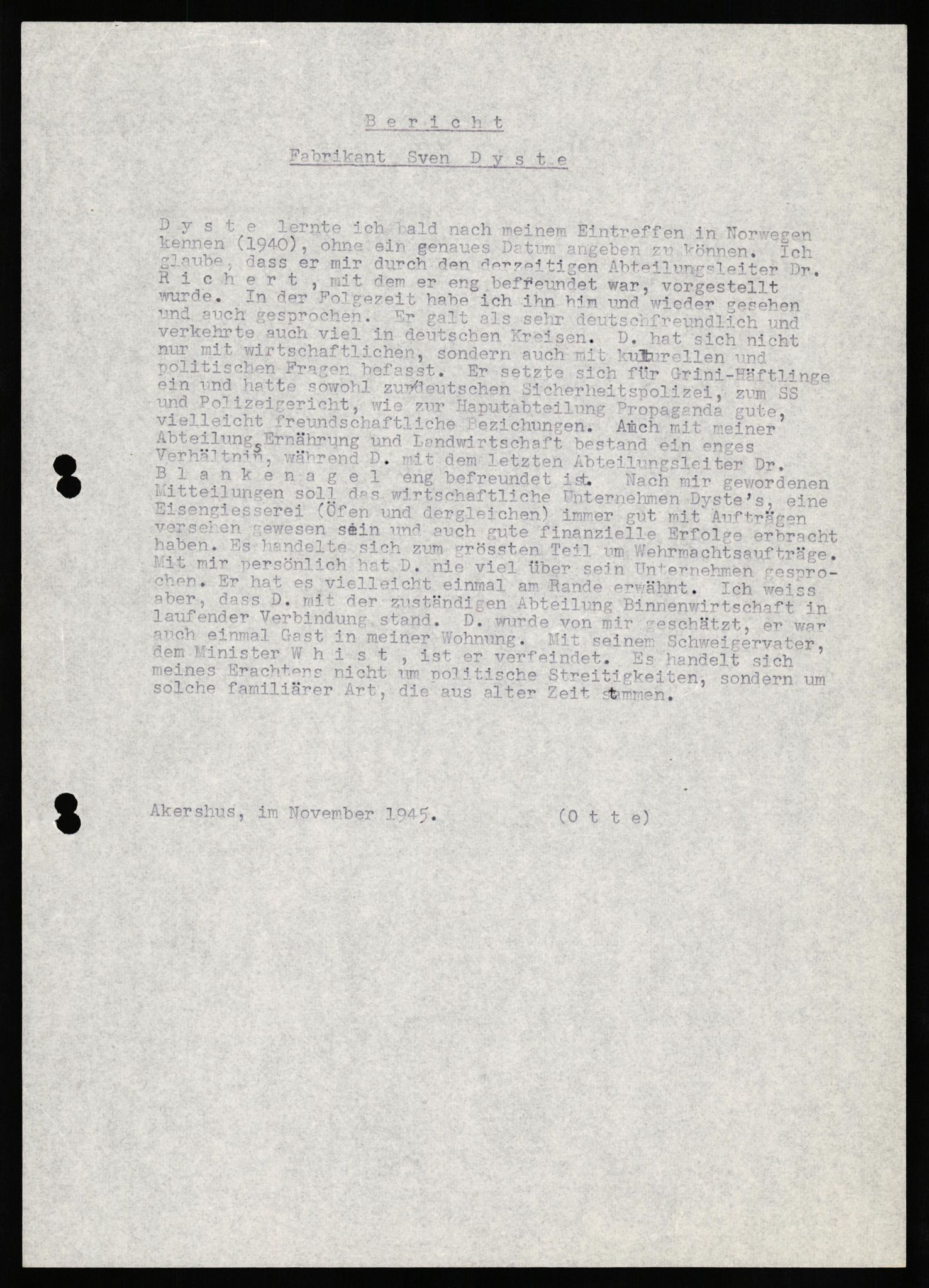 Forsvaret, Forsvarets overkommando II, AV/RA-RAFA-3915/D/Db/L0025: CI Questionaires. Tyske okkupasjonsstyrker i Norge. Tyskere., 1945-1946, s. 175