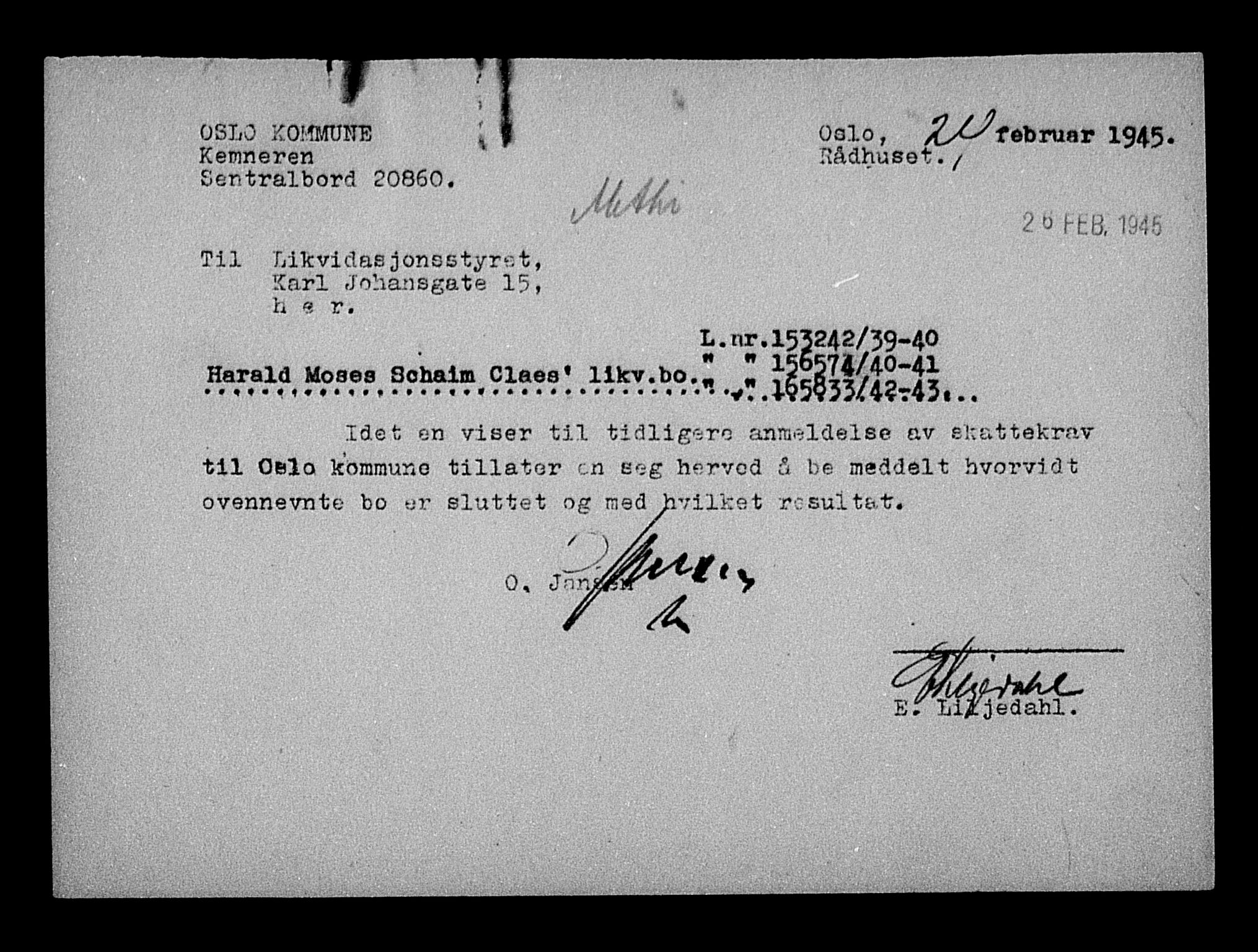 Justisdepartementet, Tilbakeføringskontoret for inndratte formuer, AV/RA-S-1564/H/Hc/Hcc/L0928: --, 1945-1947, s. 320