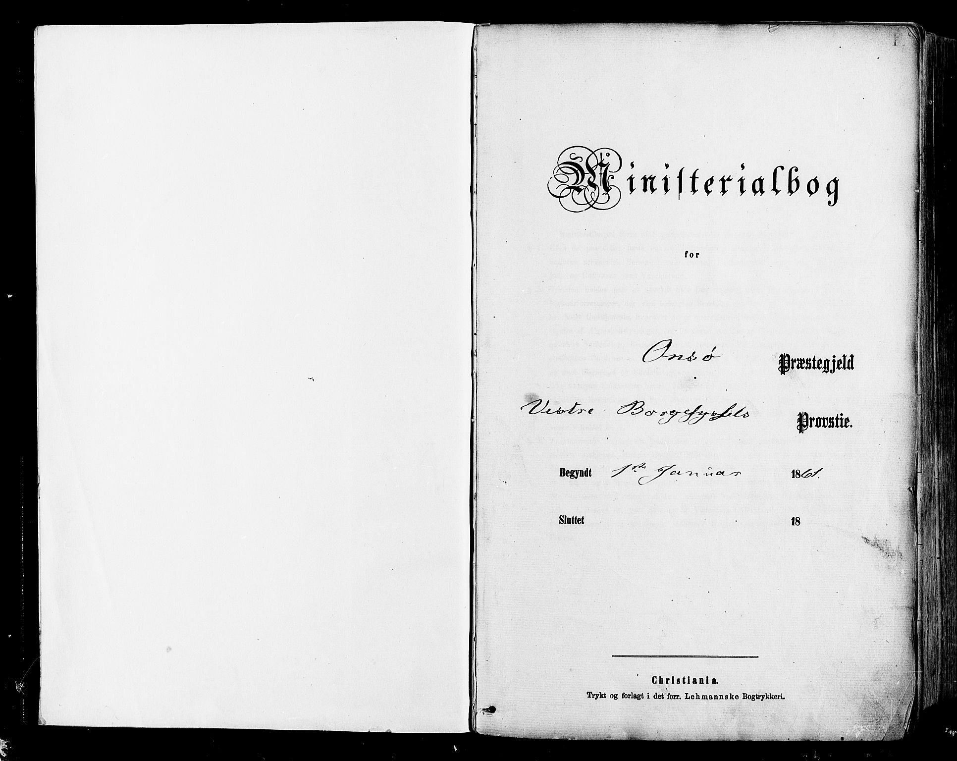 Onsøy prestekontor Kirkebøker, SAO/A-10914/F/Fa/L0004: Ministerialbok nr. I 4, 1861-1877