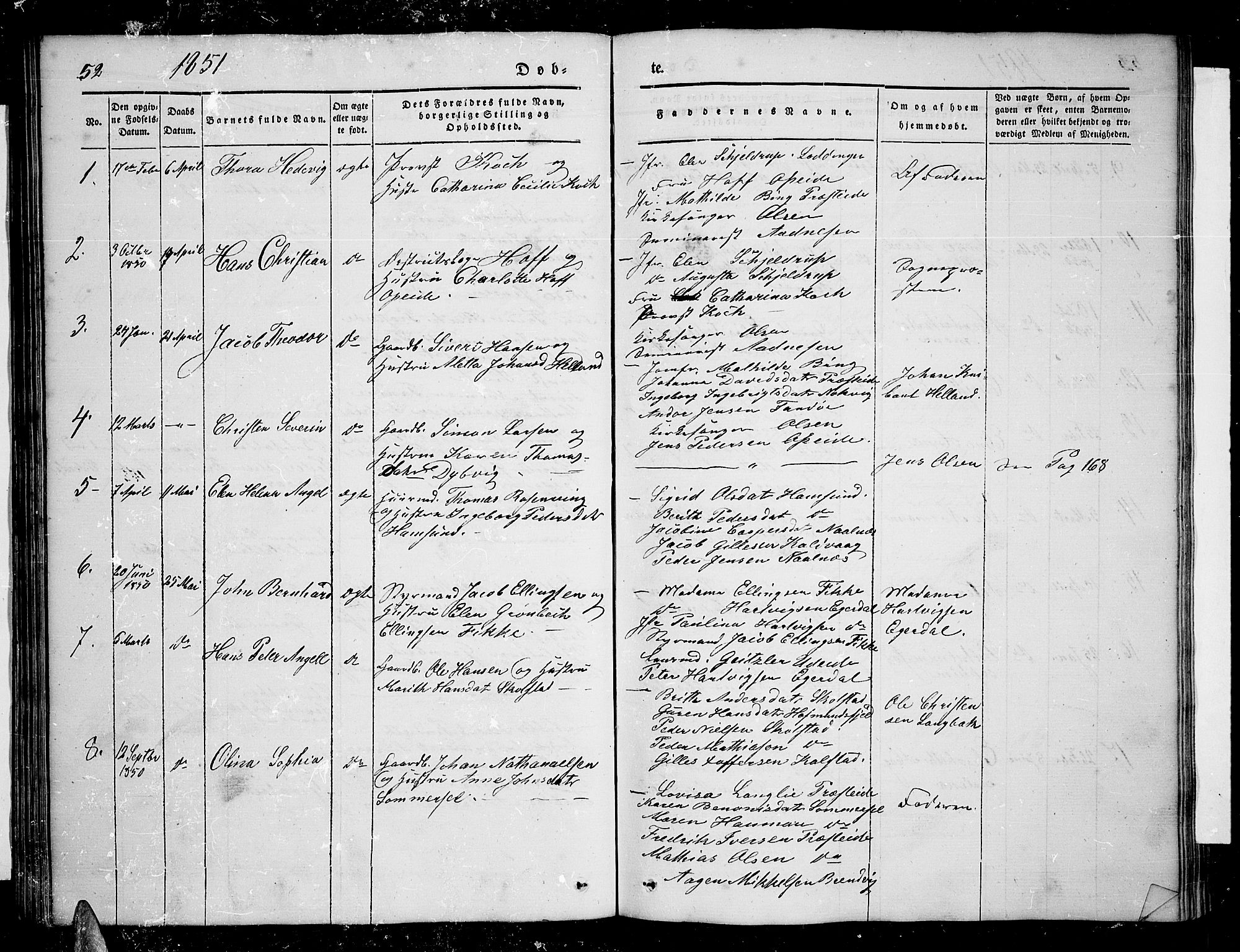 Ministerialprotokoller, klokkerbøker og fødselsregistre - Nordland, AV/SAT-A-1459/859/L0856: Klokkerbok nr. 859C02, 1843-1854, s. 52