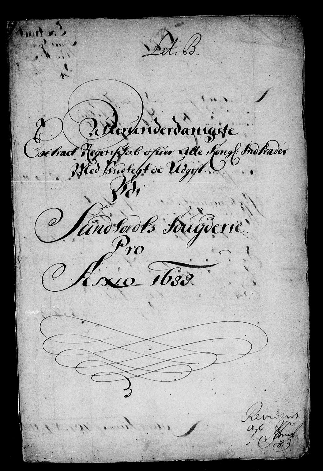 Rentekammeret inntil 1814, Reviderte regnskaper, Stiftamtstueregnskaper, Bergen stiftamt, AV/RA-EA-6043/R/Rc/L0086: Bergen stiftamt, 1688