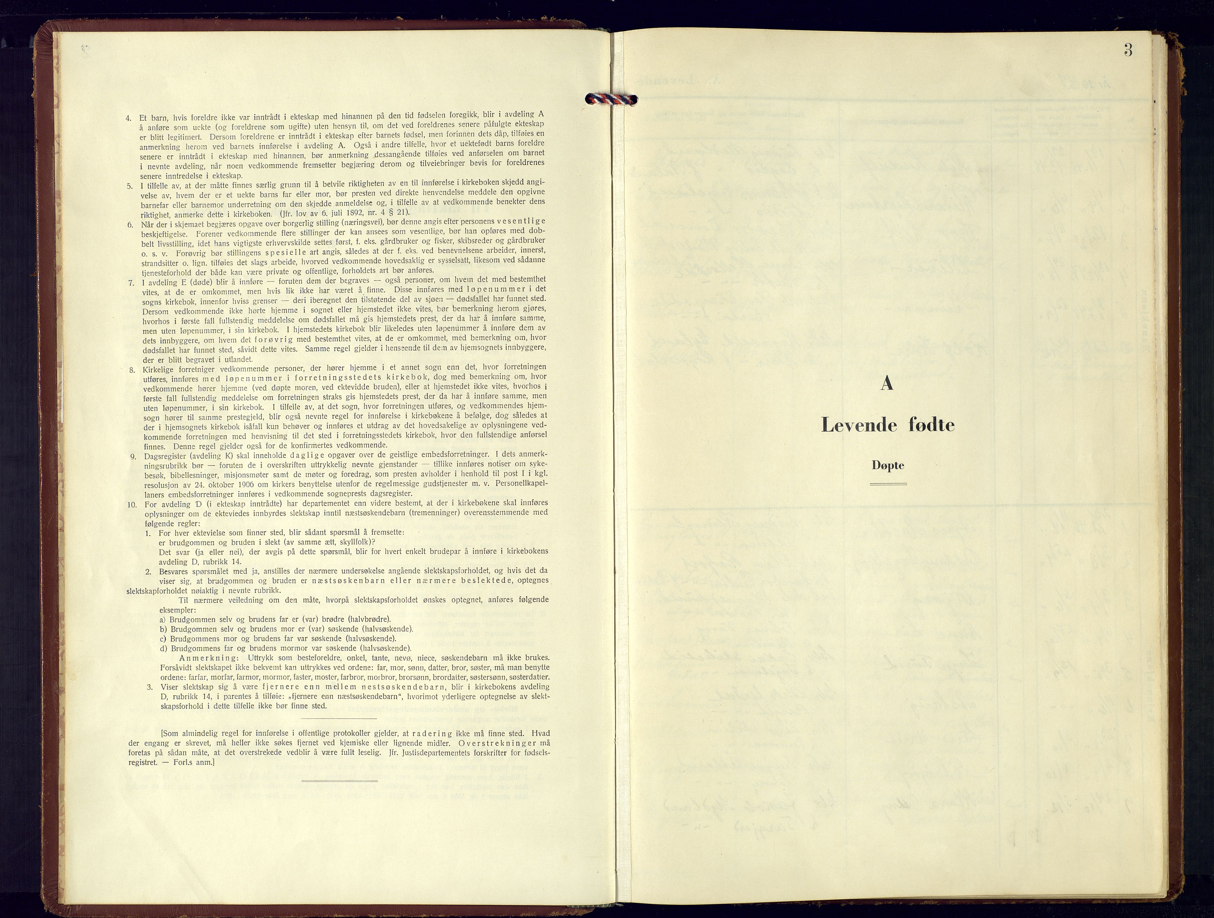 Bakke sokneprestkontor, AV/SAK-1111-0002/F/Fb/Fbb/L0006: Klokkerbok nr. B 6, 1944-1976, s. 3