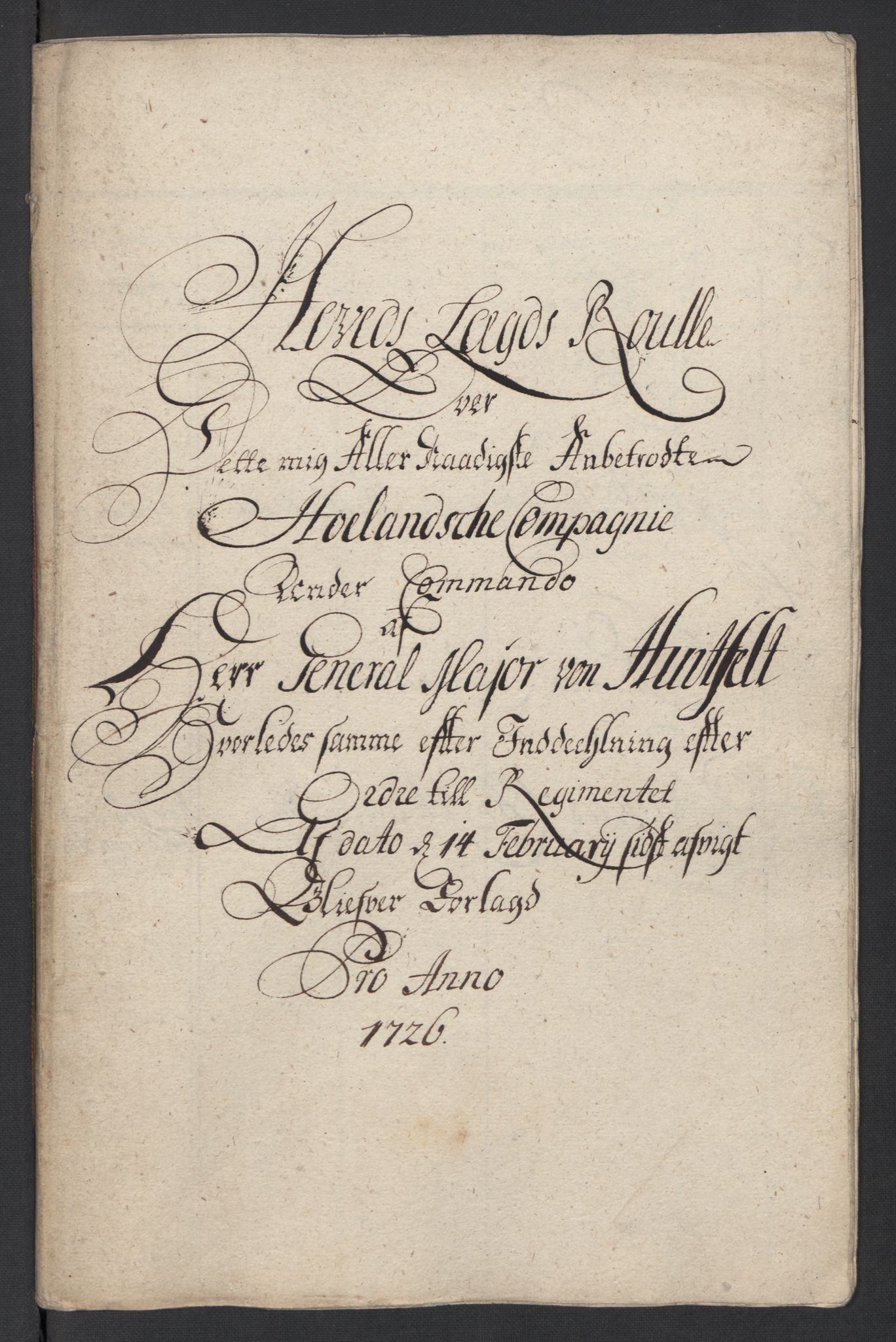 Rentekammeret inntil 1814, Realistisk ordnet avdeling, RA/EA-4070/Ki/L0015: [S14]: Hovedlegdsruller, 1726, s. 542