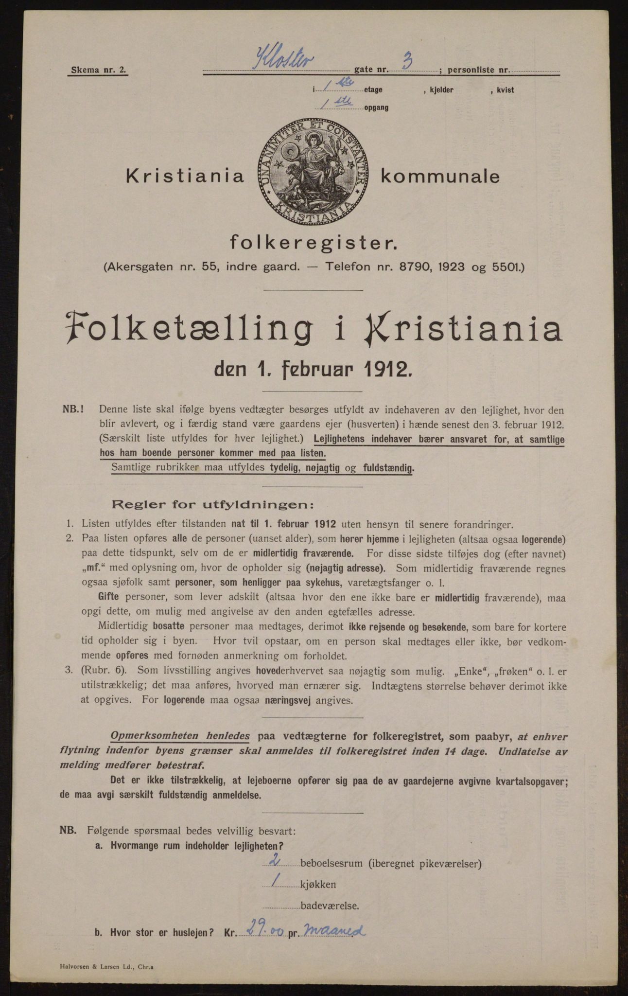 OBA, Kommunal folketelling 1.2.1912 for Kristiania, 1912, s. 52362