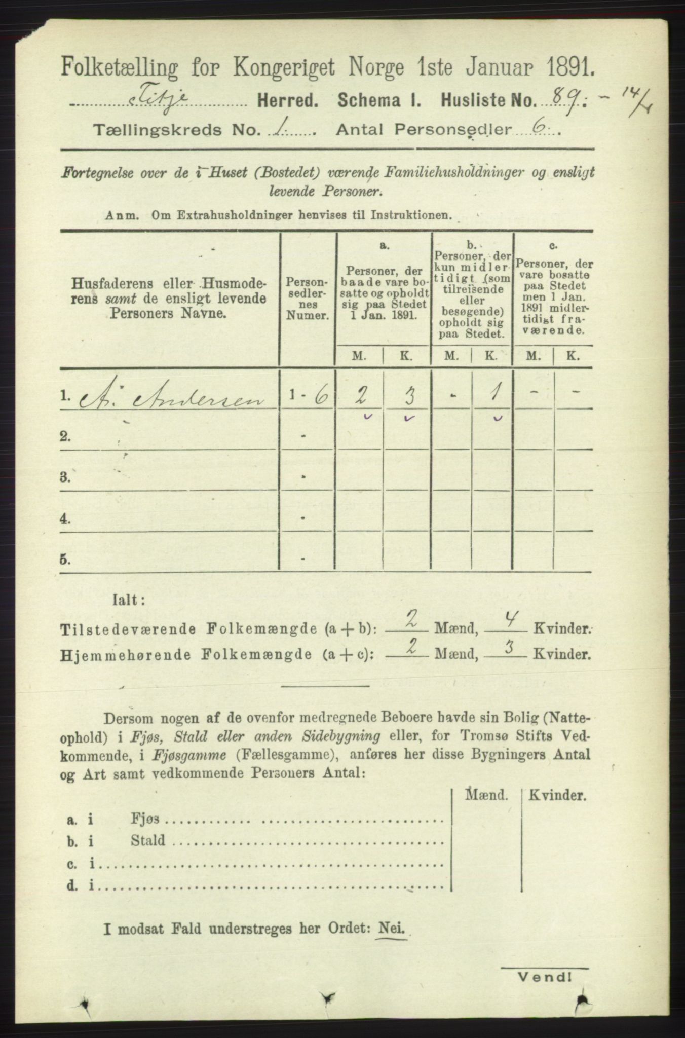 RA, Folketelling 1891 for 1222 Fitjar herred, 1891, s. 108