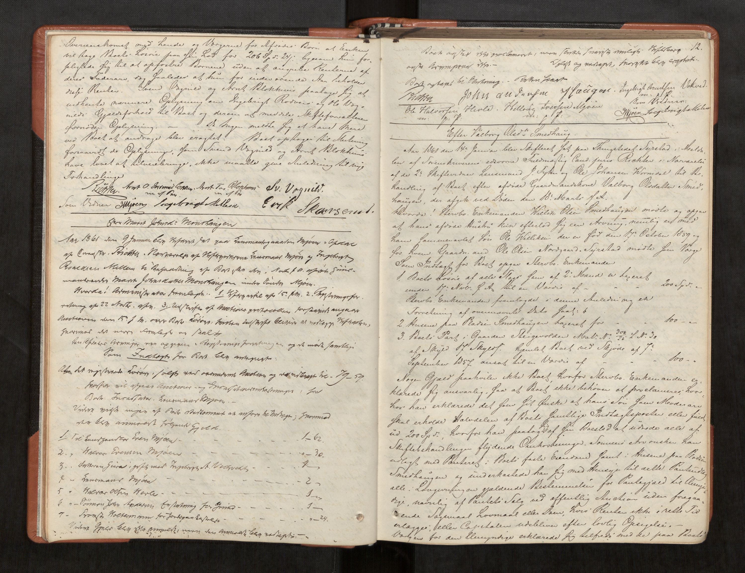 Orkdal sorenskriveri, AV/SAT-A-4169/1/3/3B/L0005: Skiftebehandlingsprotokoll, 1860-1876, s. 12