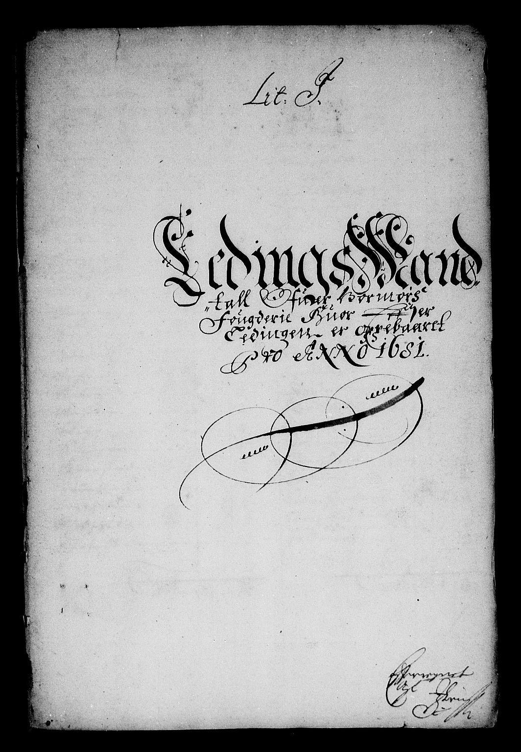 Rentekammeret inntil 1814, Reviderte regnskaper, Stiftamtstueregnskaper, Trondheim stiftamt og Nordland amt, RA/EA-6044/R/Rf/L0065: Trondheim stiftamt, 1681