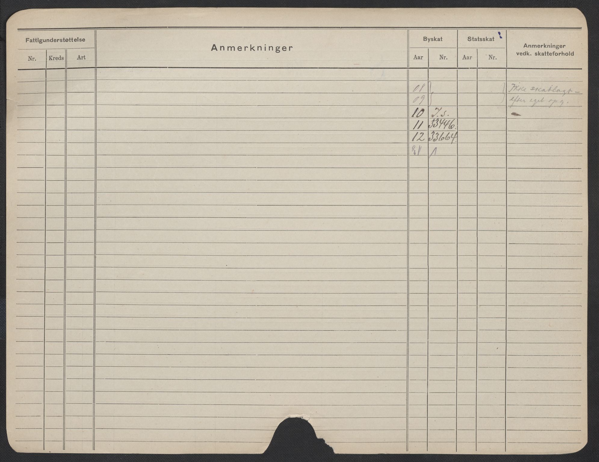 Oslo folkeregister, Registerkort, SAO/A-11715/F/Fa/Fac/L0015: Kvinner, 1906-1914, s. 851b