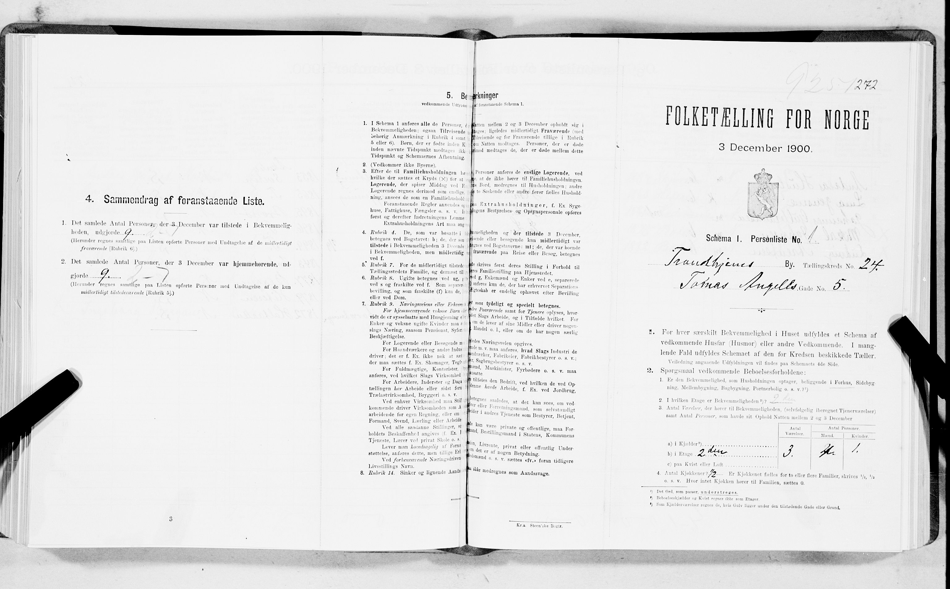 SAT, Folketelling 1900 for 1601 Trondheim kjøpstad, 1900, s. 3759