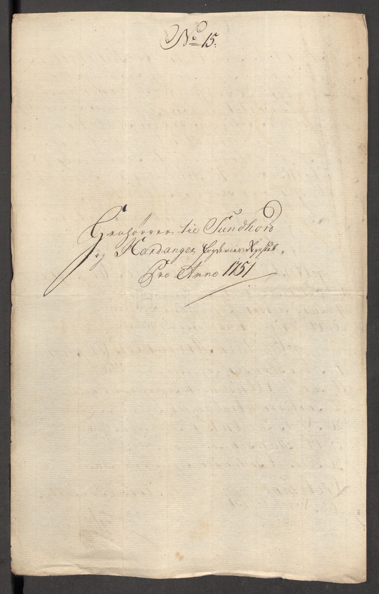 Rentekammeret inntil 1814, Reviderte regnskaper, Fogderegnskap, AV/RA-EA-4092/R48/L3056: Fogderegnskap Sunnhordland og Hardanger, 1751, s. 170