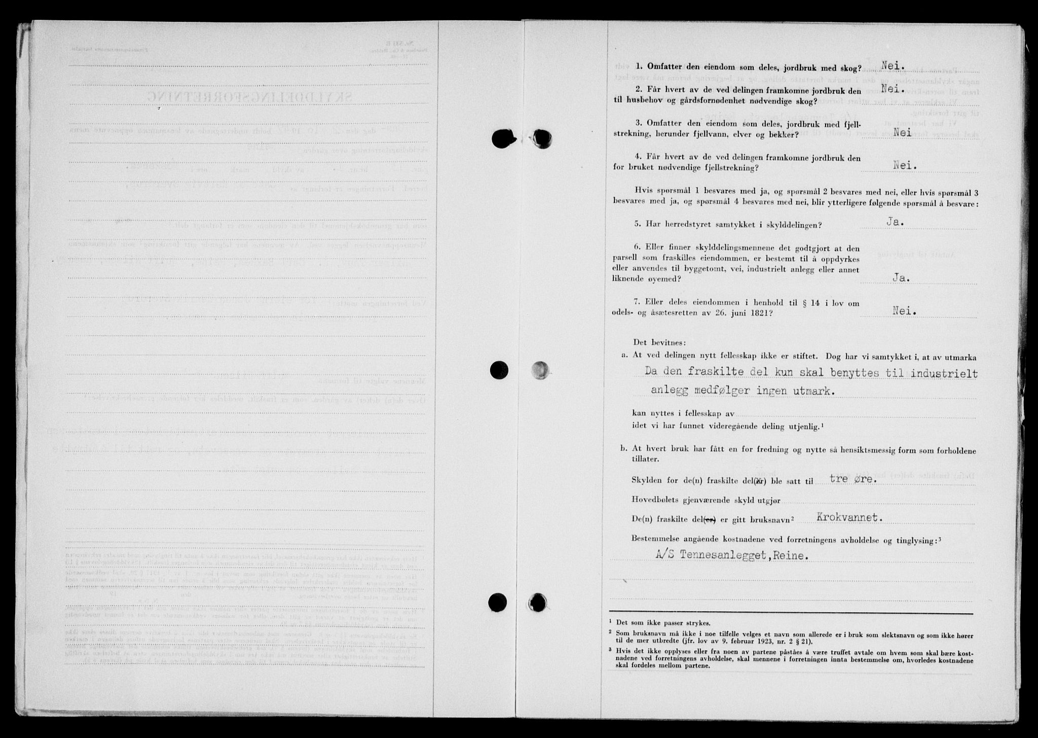 Lofoten sorenskriveri, SAT/A-0017/1/2/2C/L0017a: Pantebok nr. 17a, 1947-1948, Dagboknr: 1803/1947