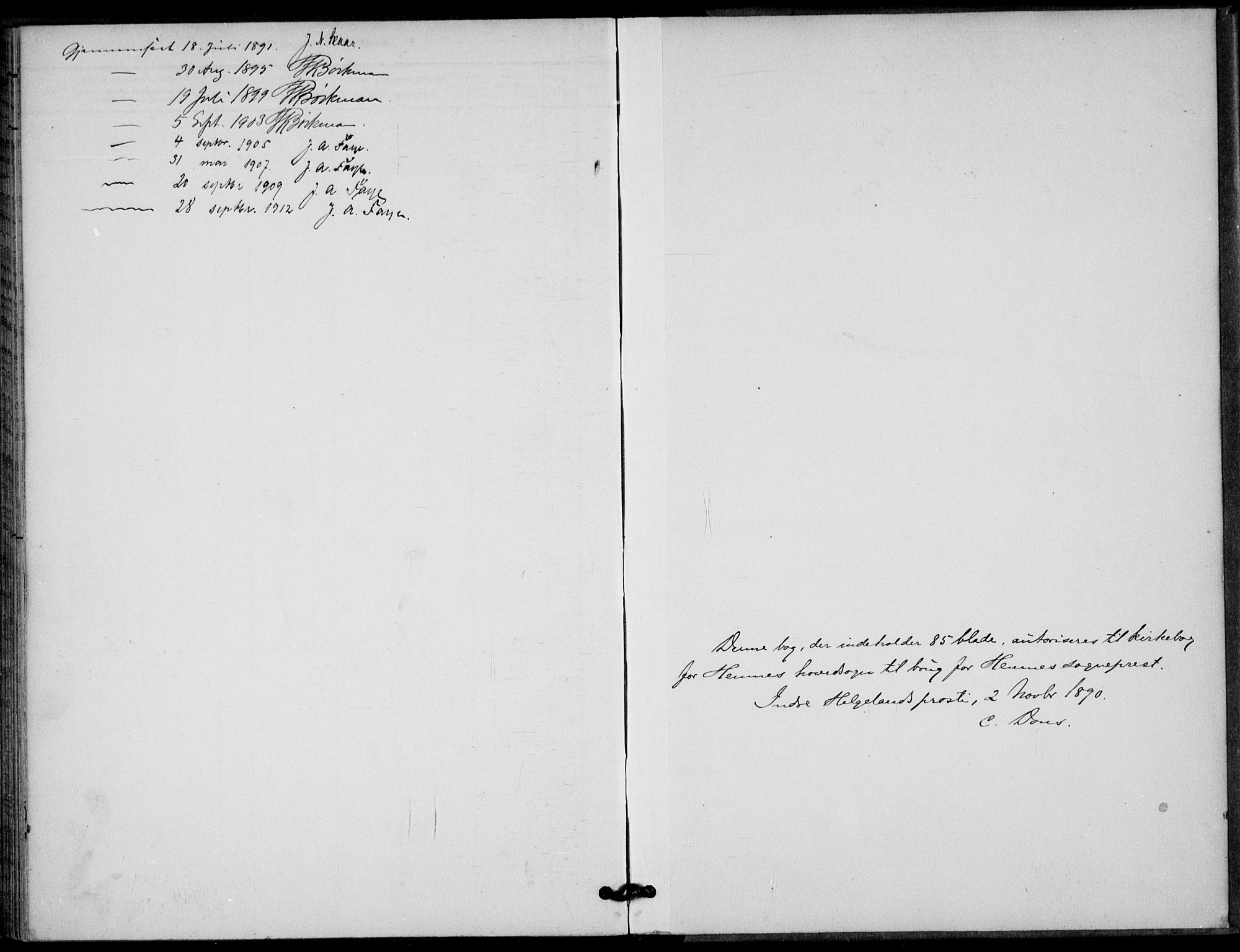 Ministerialprotokoller, klokkerbøker og fødselsregistre - Nordland, SAT/A-1459/825/L0363: Ministerialbok nr. 825A17, 1890-1909