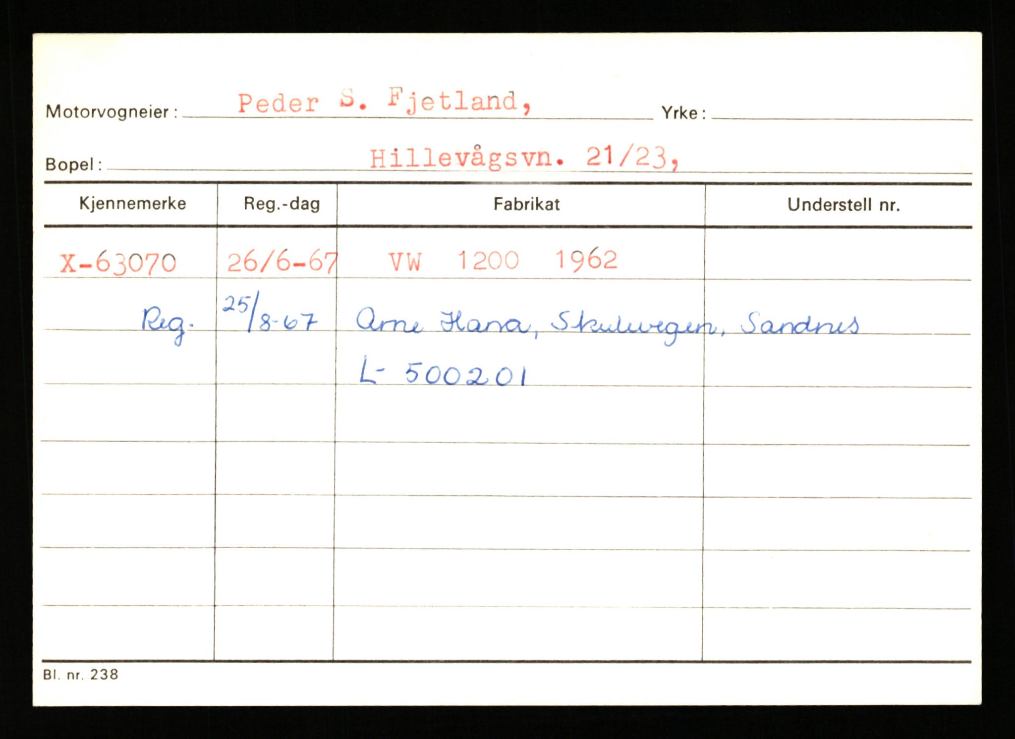 Stavanger trafikkstasjon, SAST/A-101942/0/G/L0007: Registreringsnummer: 49019 - 67460, 1930-1971, s. 2699