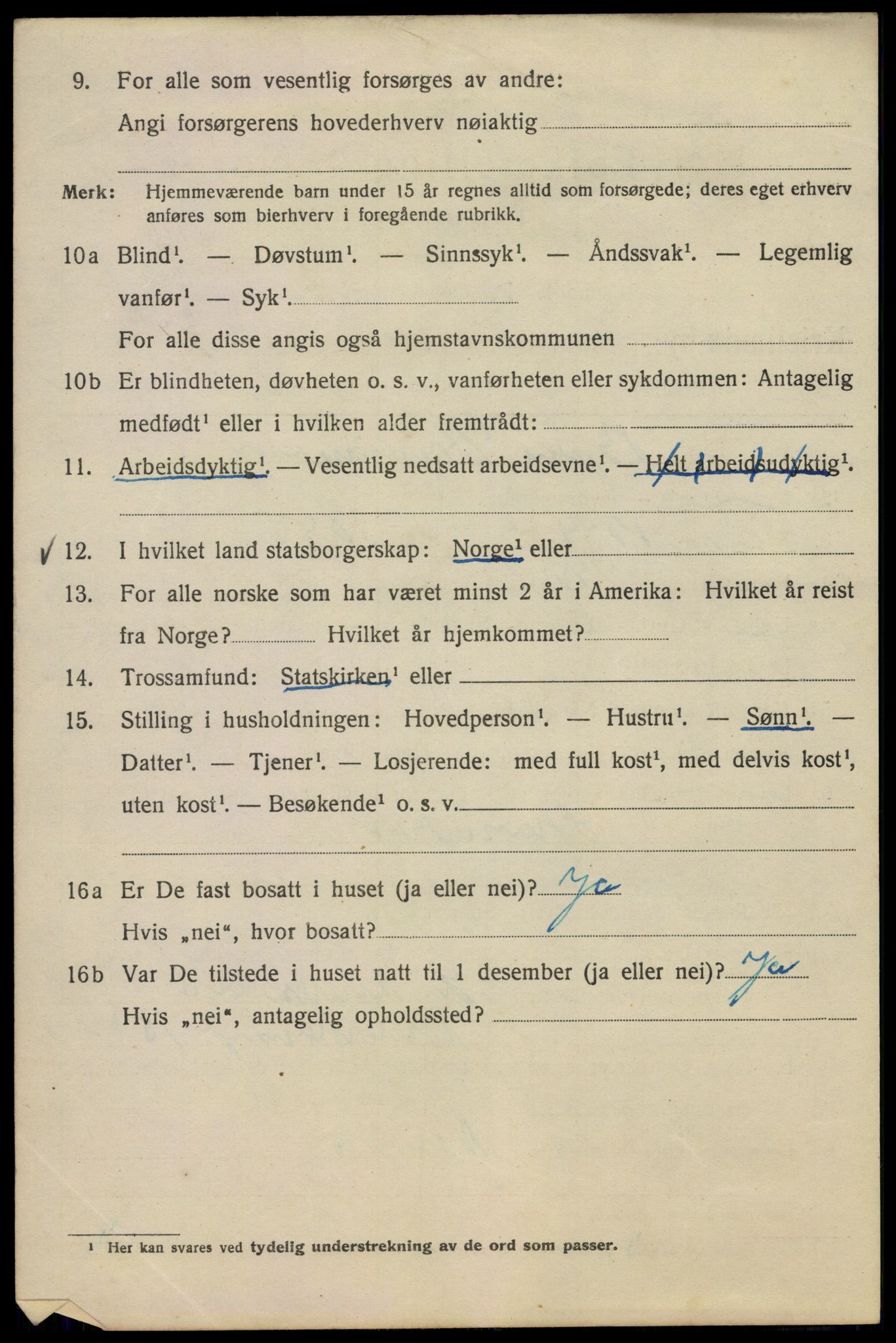 SAO, Folketelling 1920 for 0301 Kristiania kjøpstad, 1920, s. 230092