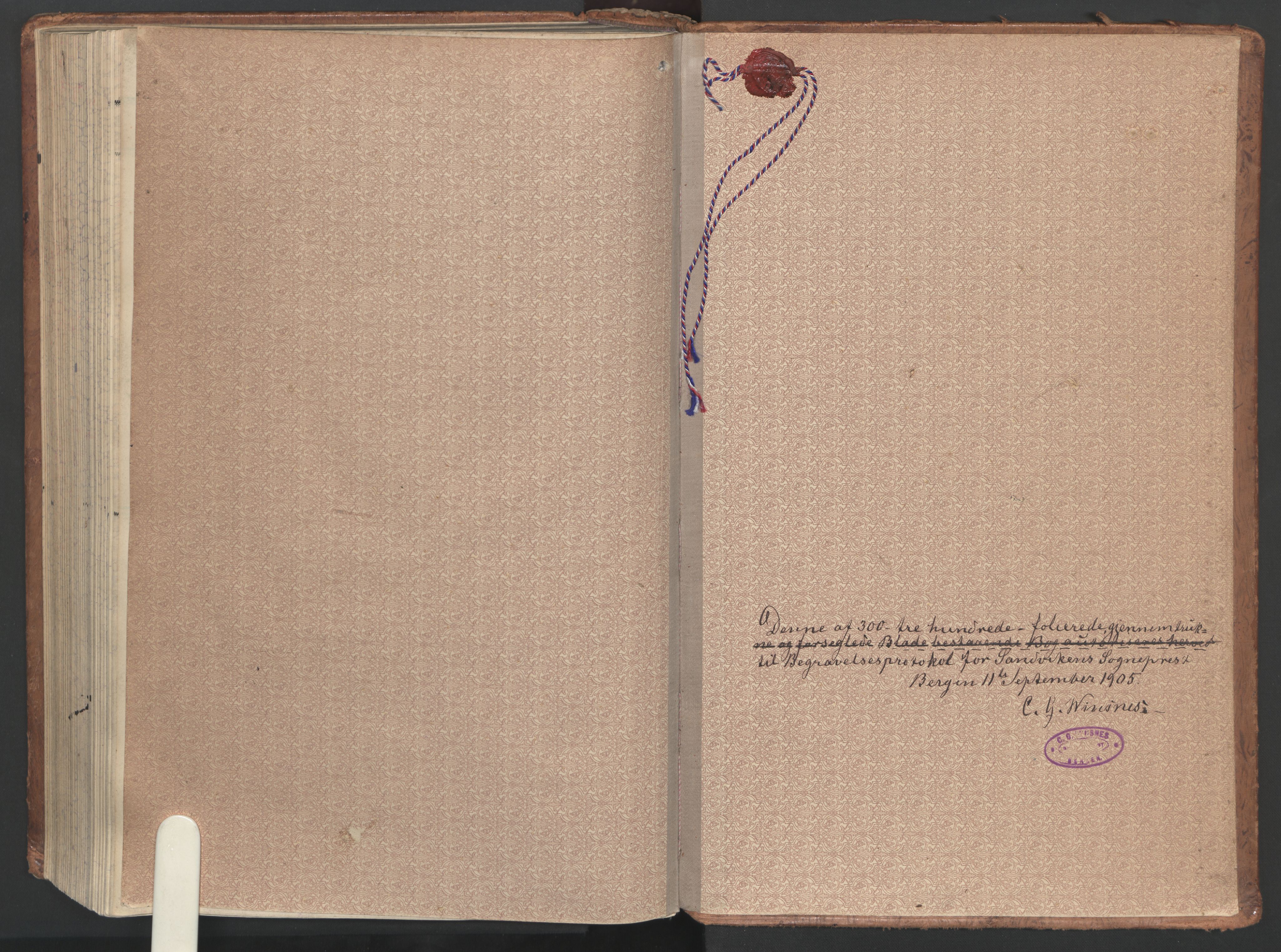 Sandviken Sokneprestembete, AV/SAB-A-77601/H/Ha/L0019: Ministerialbok nr. E 2, 1905-1933