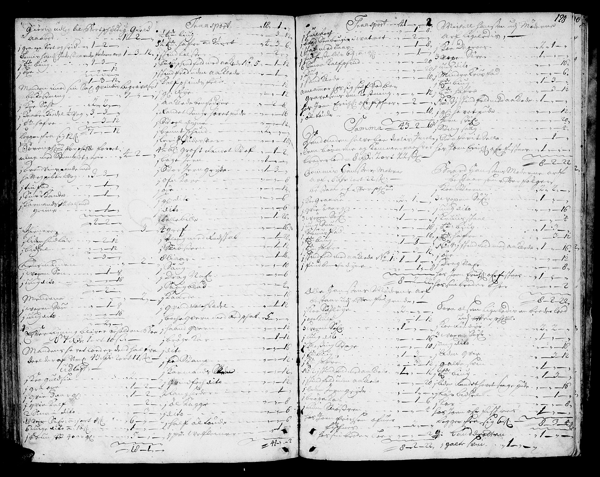 Inderøy sorenskriveri, AV/SAT-A-4147/1/3/3A/L0004: Skifteprotokoll, 1710-1716, s. 127b-128a
