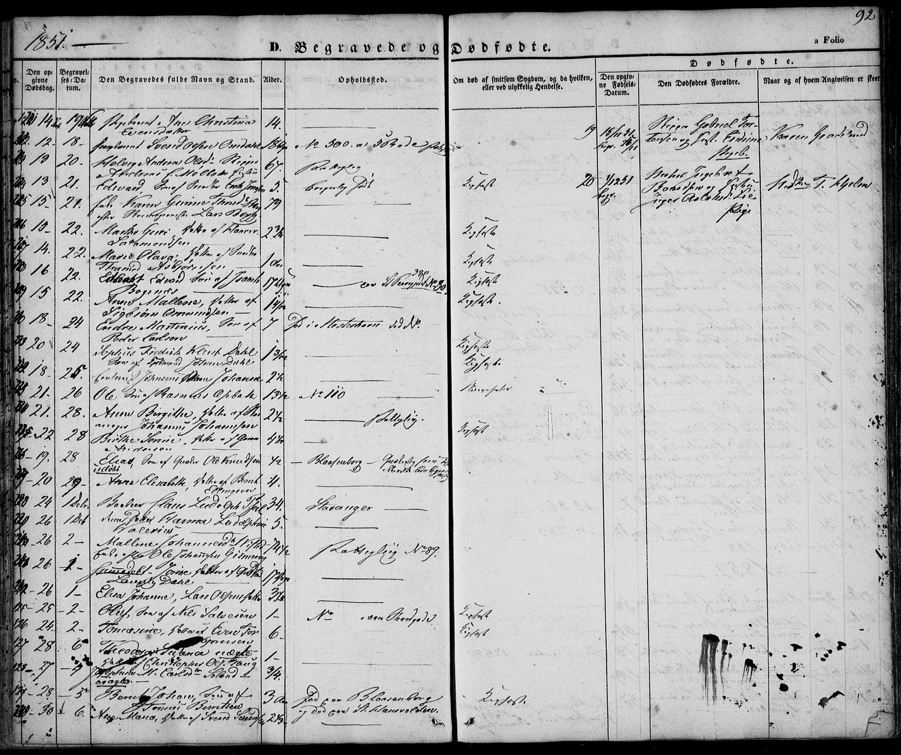 Domkirken sokneprestkontor, AV/SAST-A-101812/001/30/30BA/L0014: Ministerialbok nr. A 13, 1841-1851, s. 92