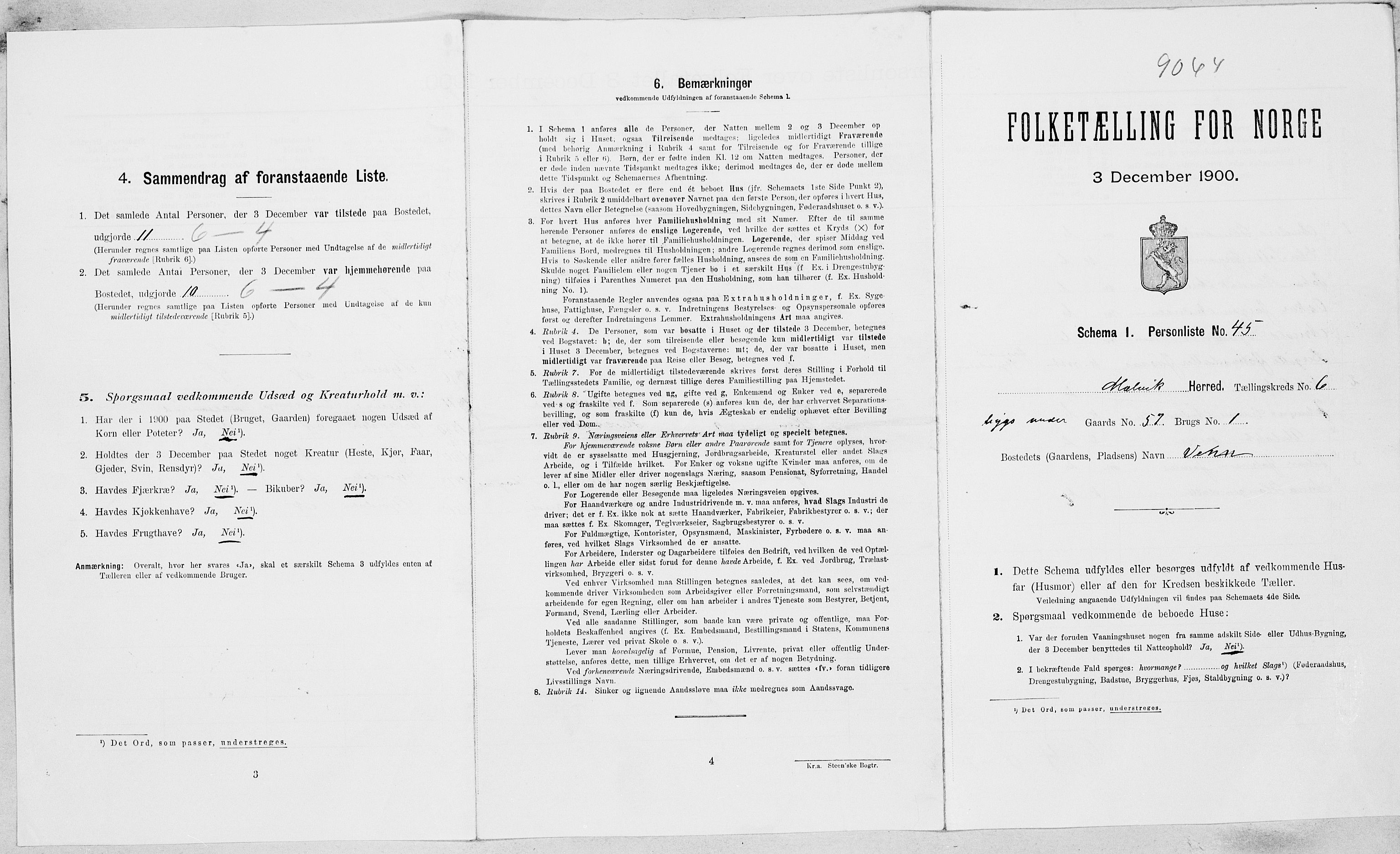 , Folketelling 1900 for 1663 Malvik herred, 1900, s. 589