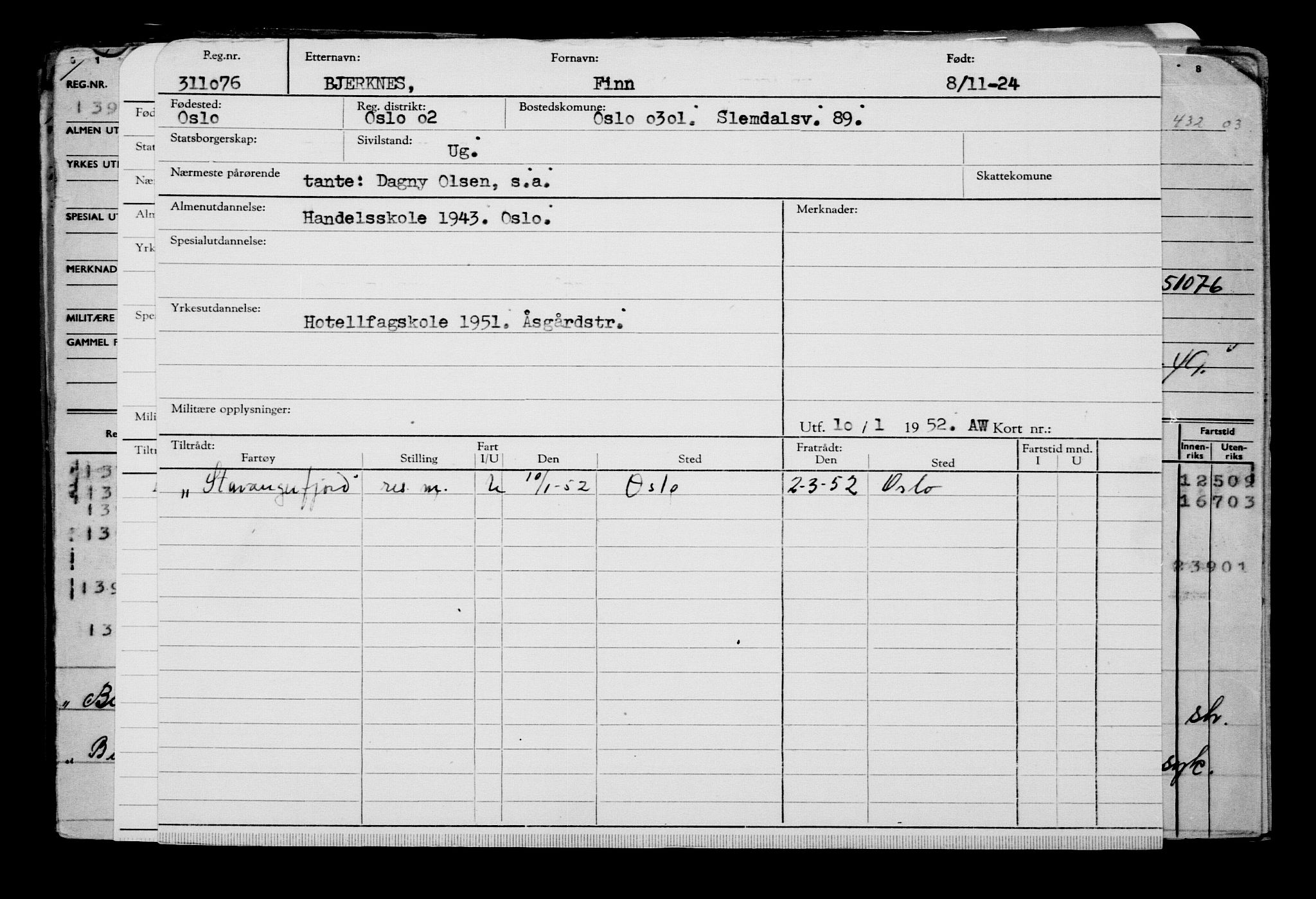 Direktoratet for sjømenn, AV/RA-S-3545/G/Gb/L0237: Hovedkort, 1924, s. 739