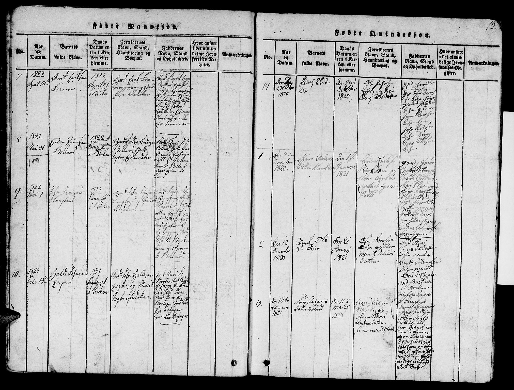 Ministerialprotokoller, klokkerbøker og fødselsregistre - Sør-Trøndelag, AV/SAT-A-1456/693/L1121: Klokkerbok nr. 693C02, 1816-1869, s. 15