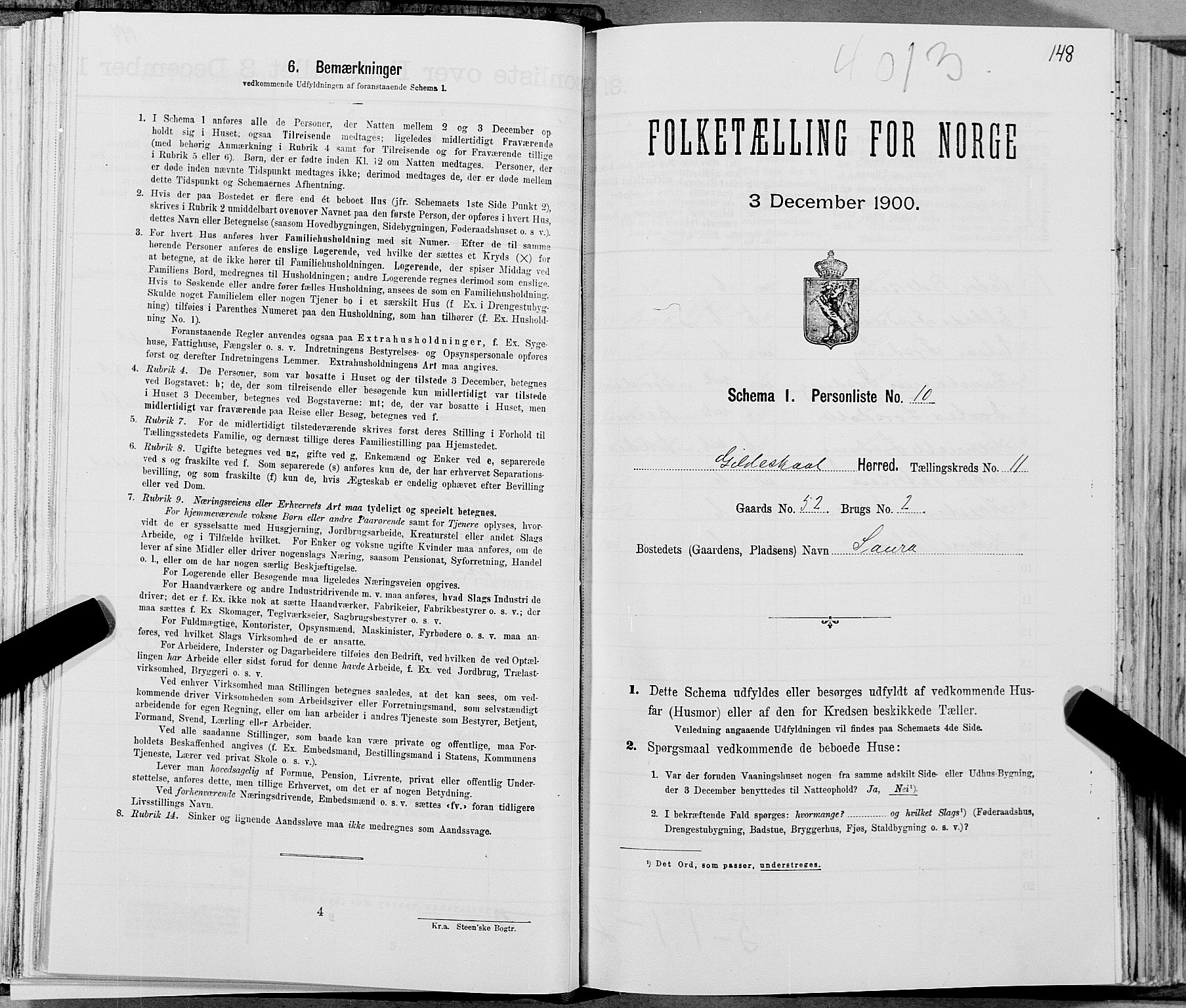 SAT, Folketelling 1900 for 1838 Gildeskål herred, 1900, s. 1131