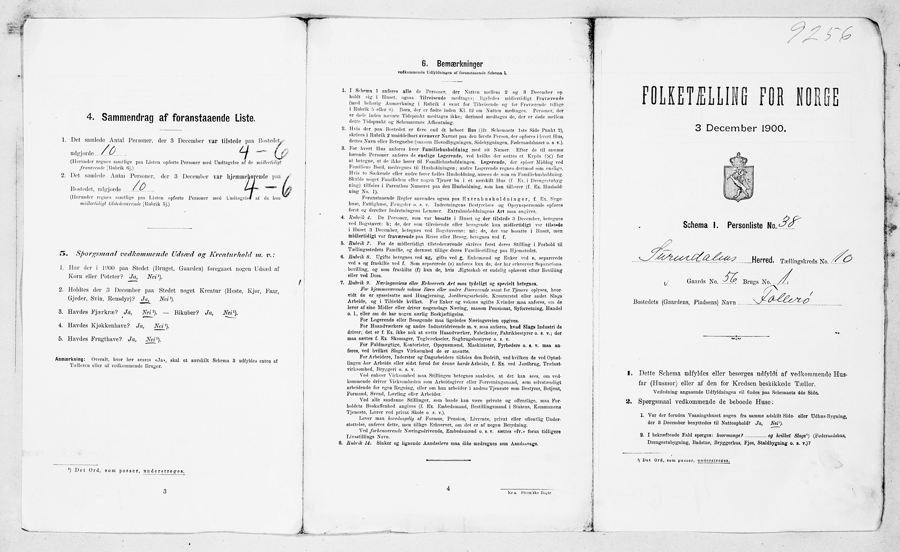 SAT, Folketelling 1900 for 1566 Surnadal herred, 1900, s. 976