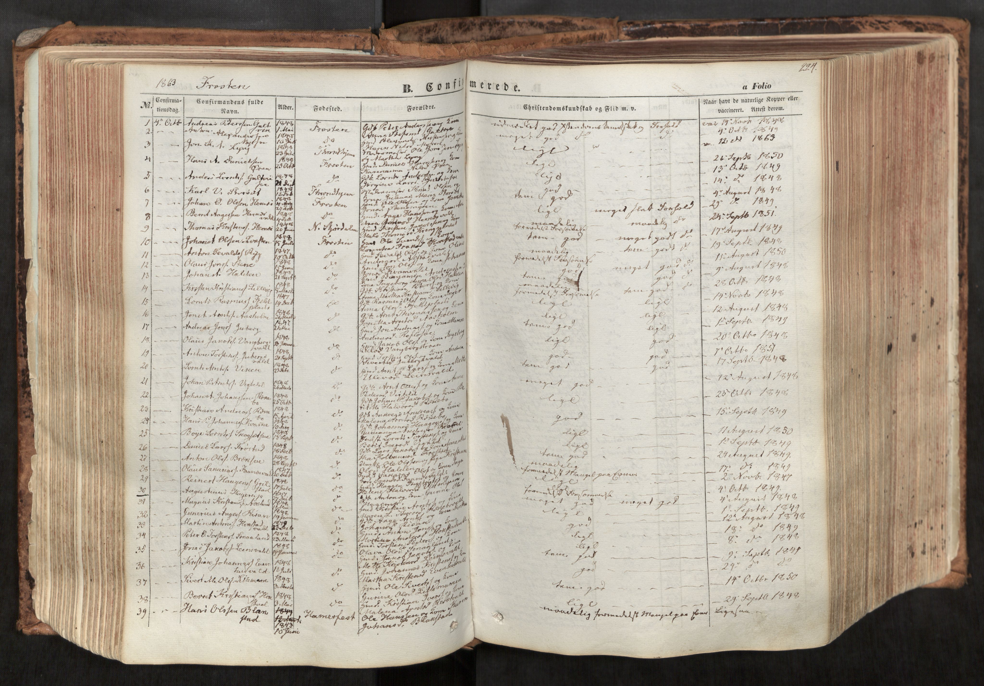 Ministerialprotokoller, klokkerbøker og fødselsregistre - Nord-Trøndelag, AV/SAT-A-1458/713/L0116: Ministerialbok nr. 713A07, 1850-1877, s. 224